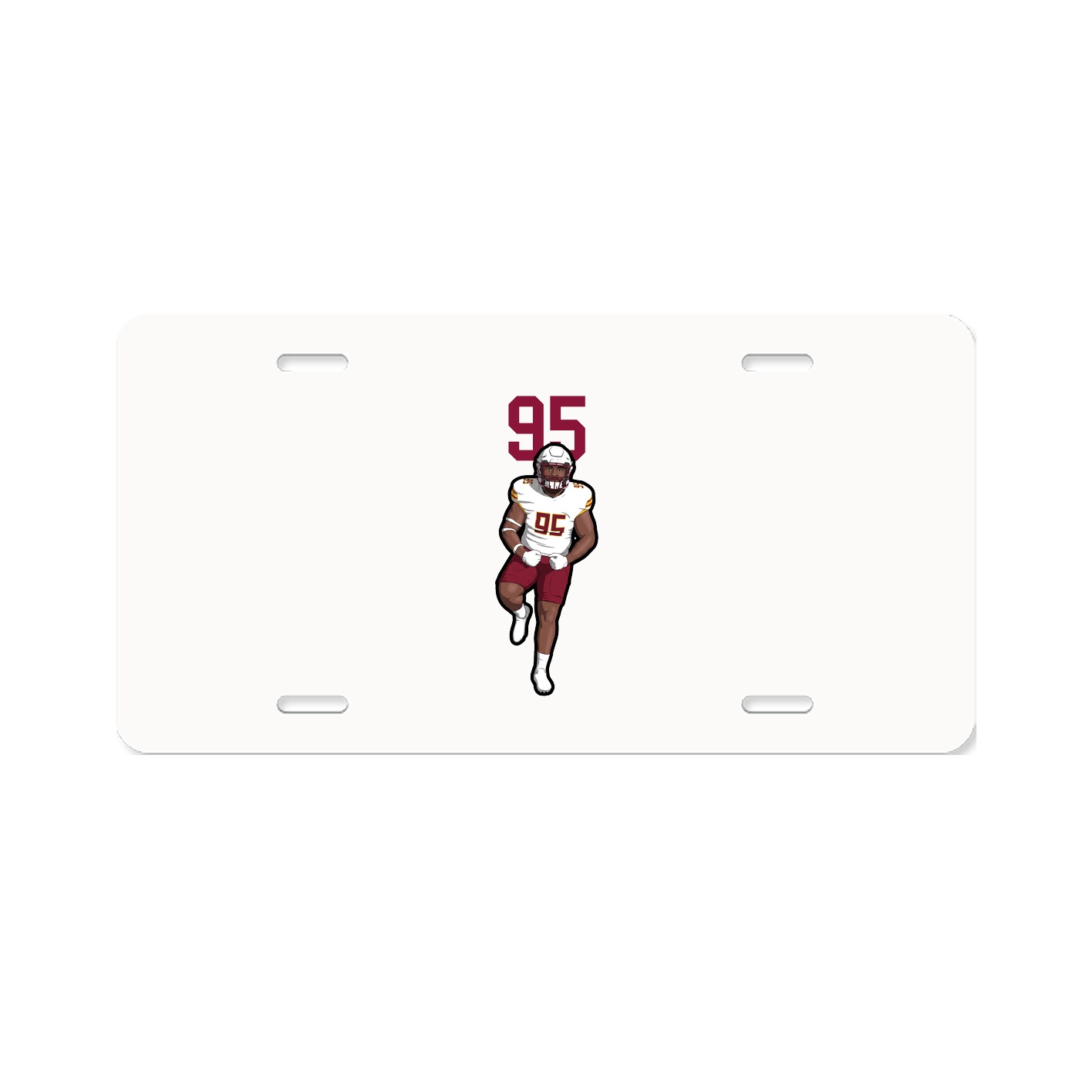 License Plate — Number Top in Classic