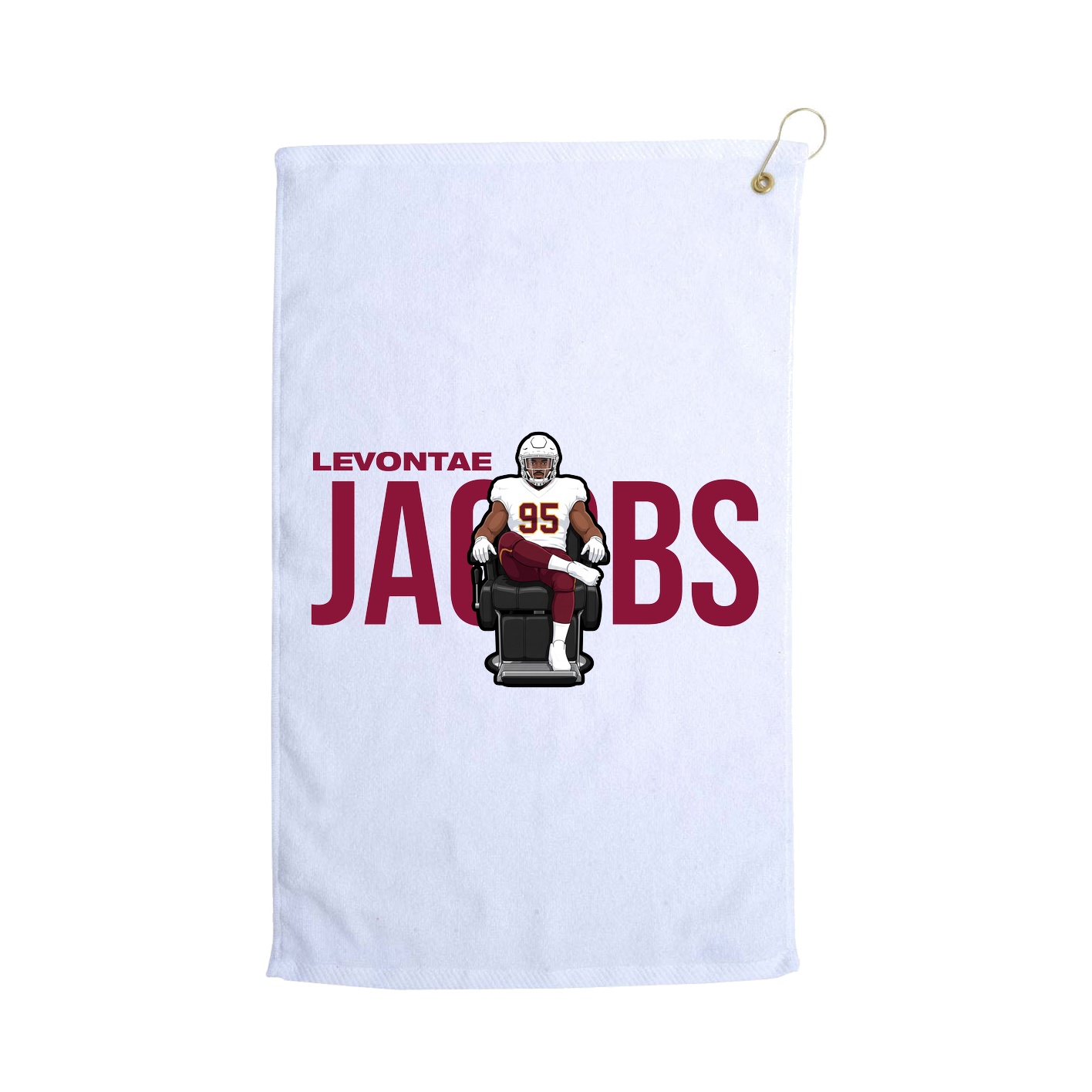 Golf Towel — Player Name in White