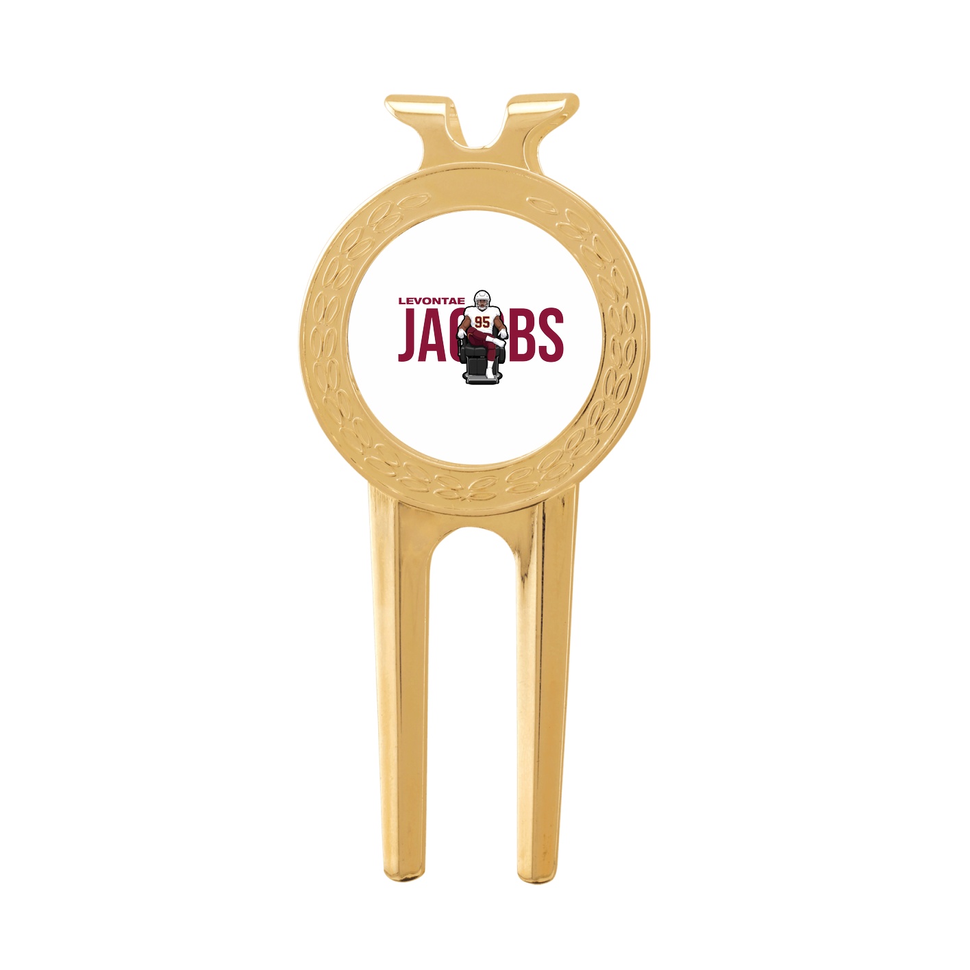 Divot Tool with Ball Marker — Player Name in Classic
