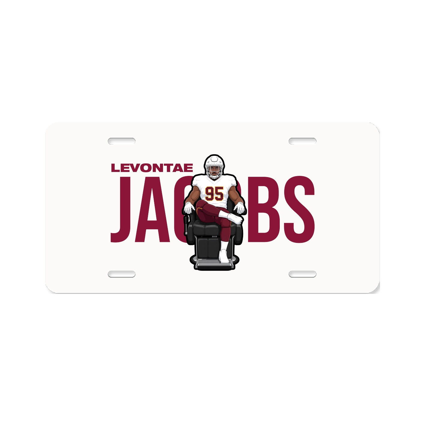 License Plate — Player Name in Classic