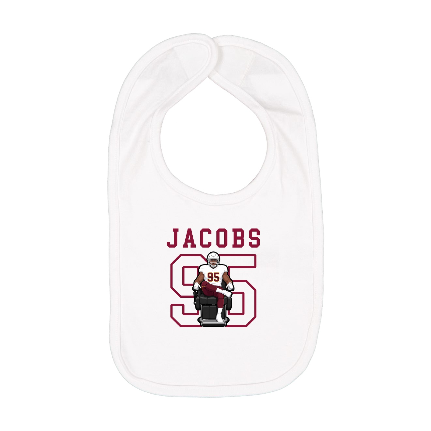 Infant Bib — Shirsey in White
