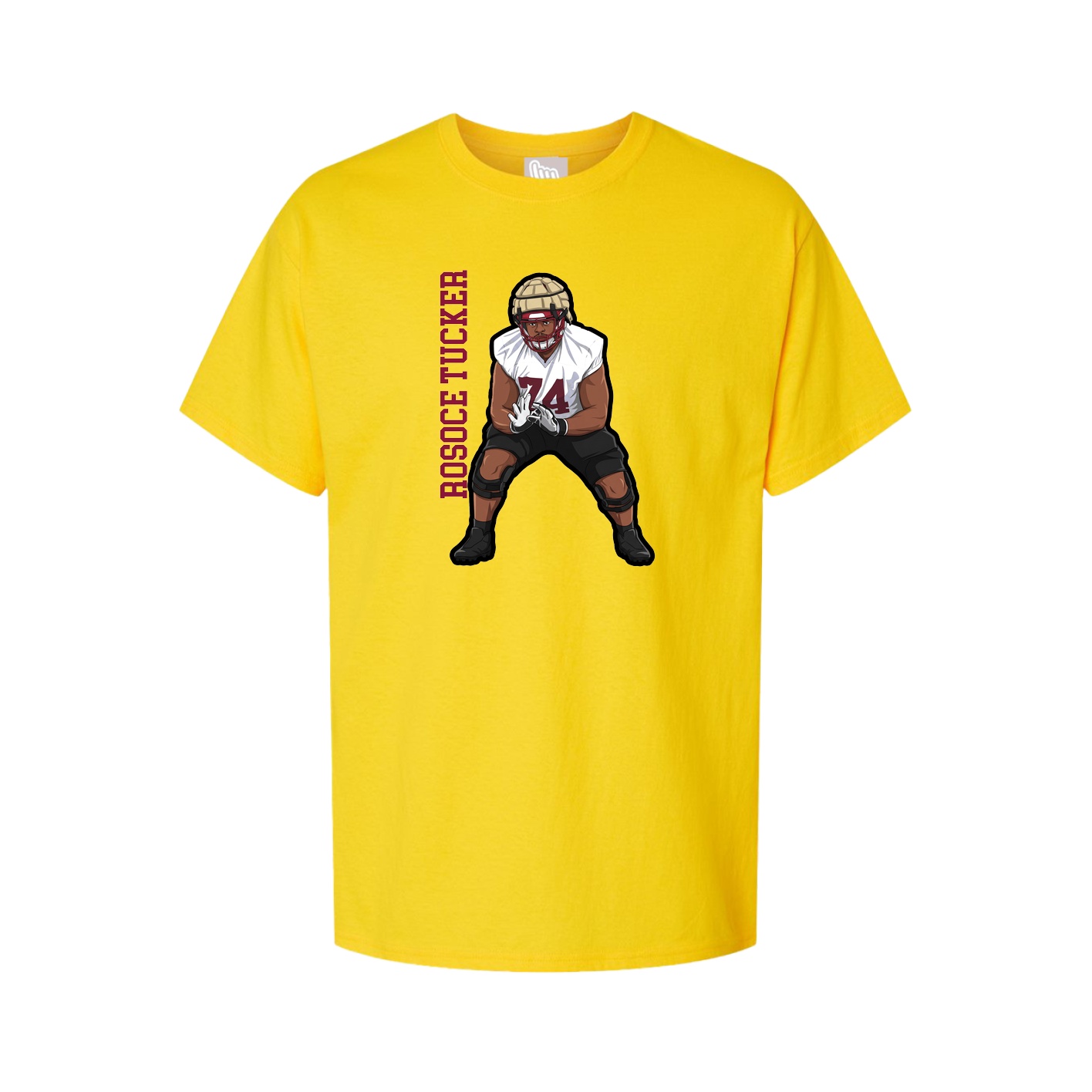 Tee — Name Vertical in Gold