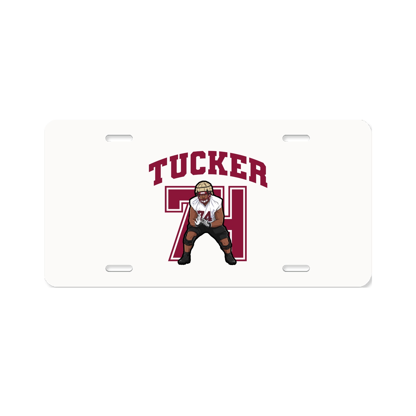 License Plate — Number in Classic