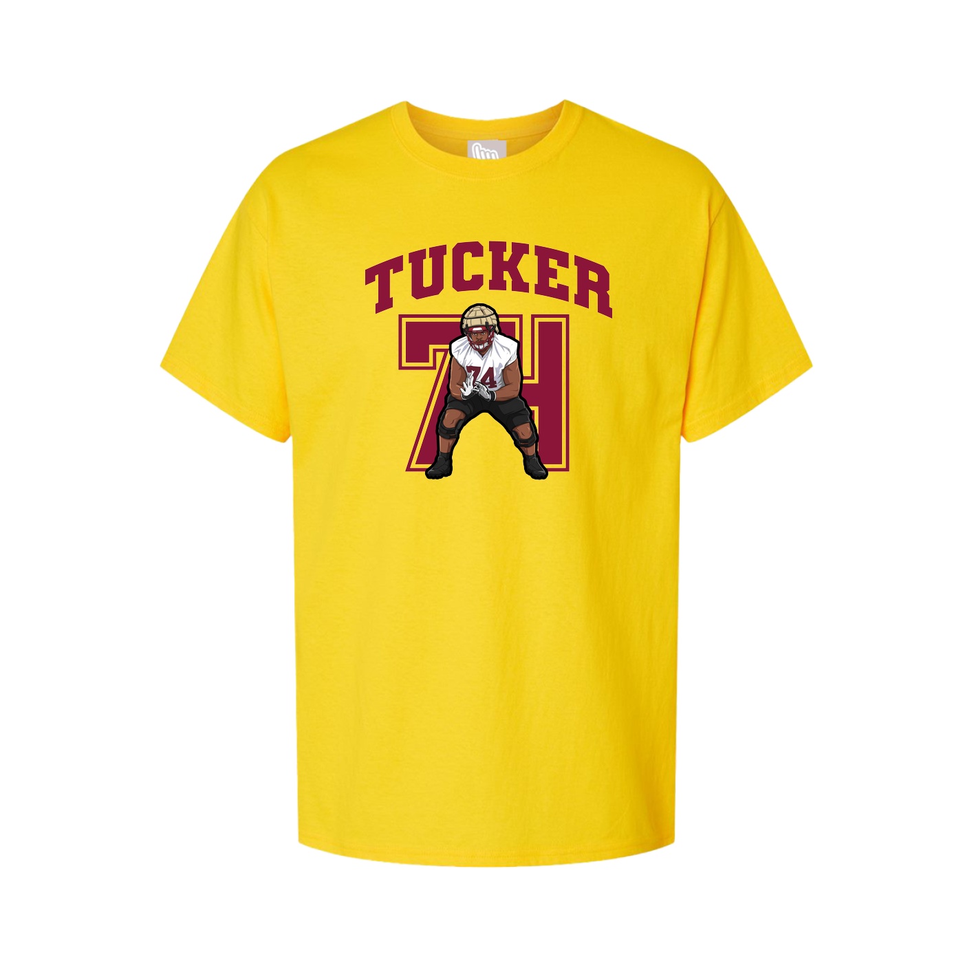 Youth Tee — Number in Gold
