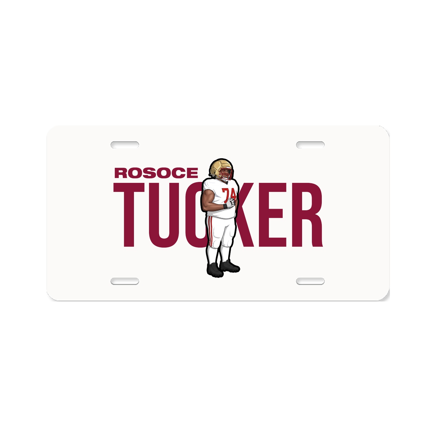 License Plate — Player Name in Classic