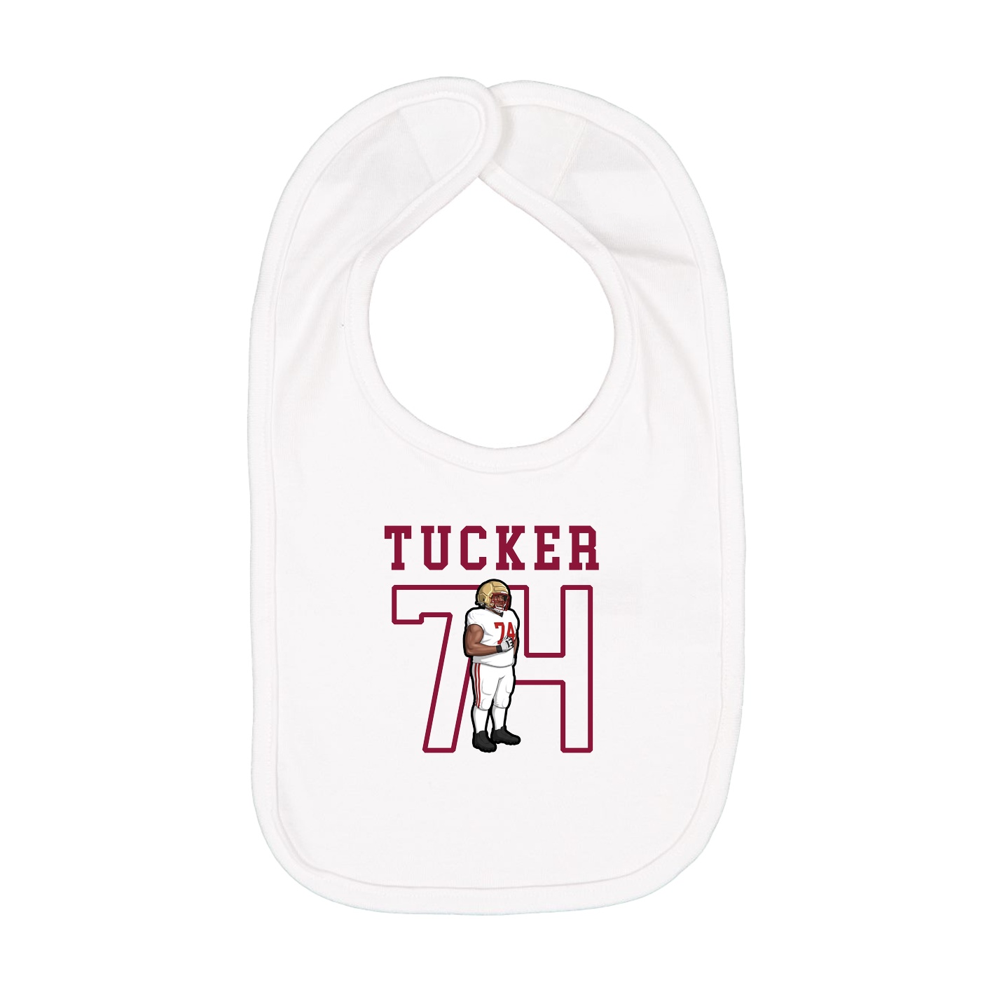 Infant Bib — Shirsey in White