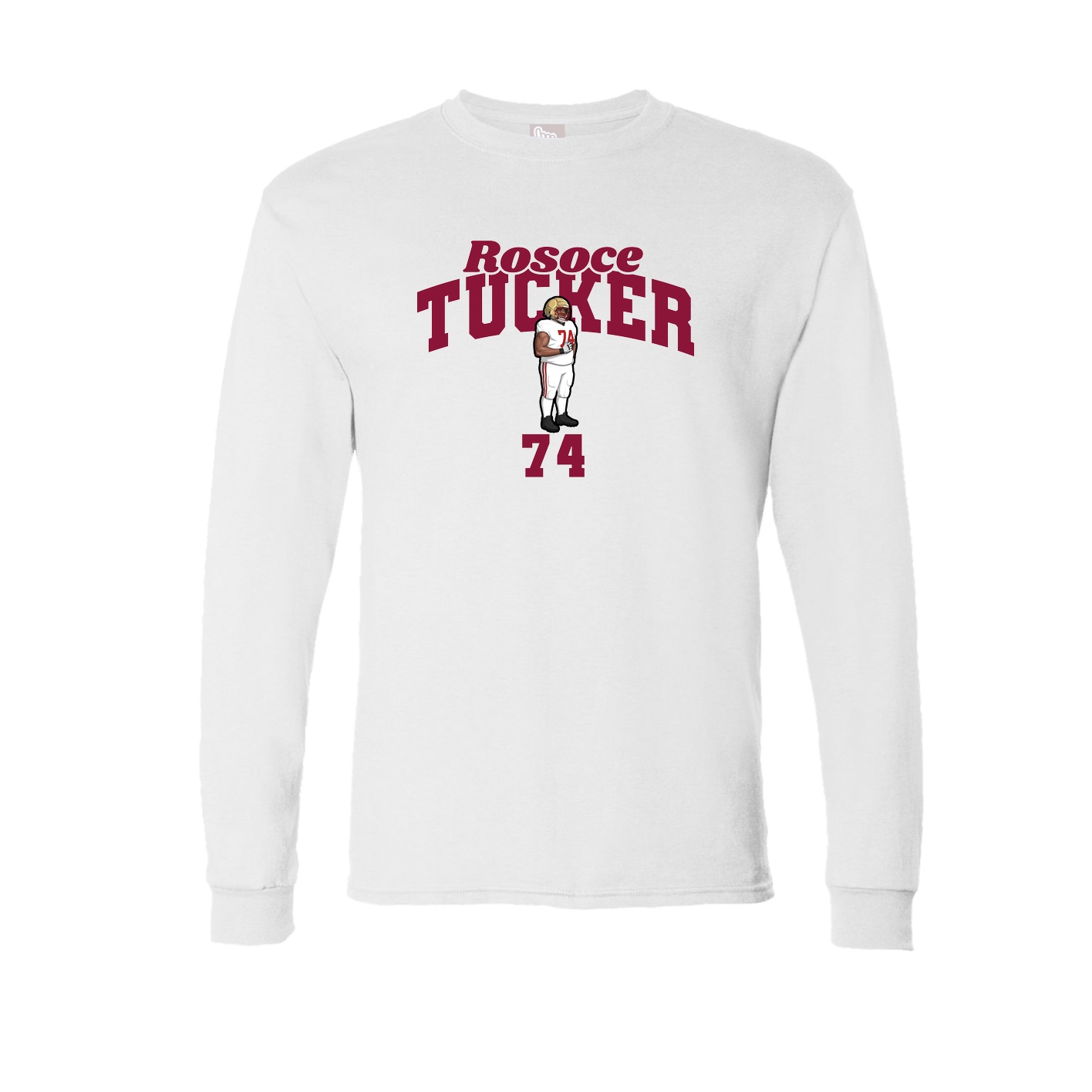 Long Sleeve Tee — Signature Arch in White
