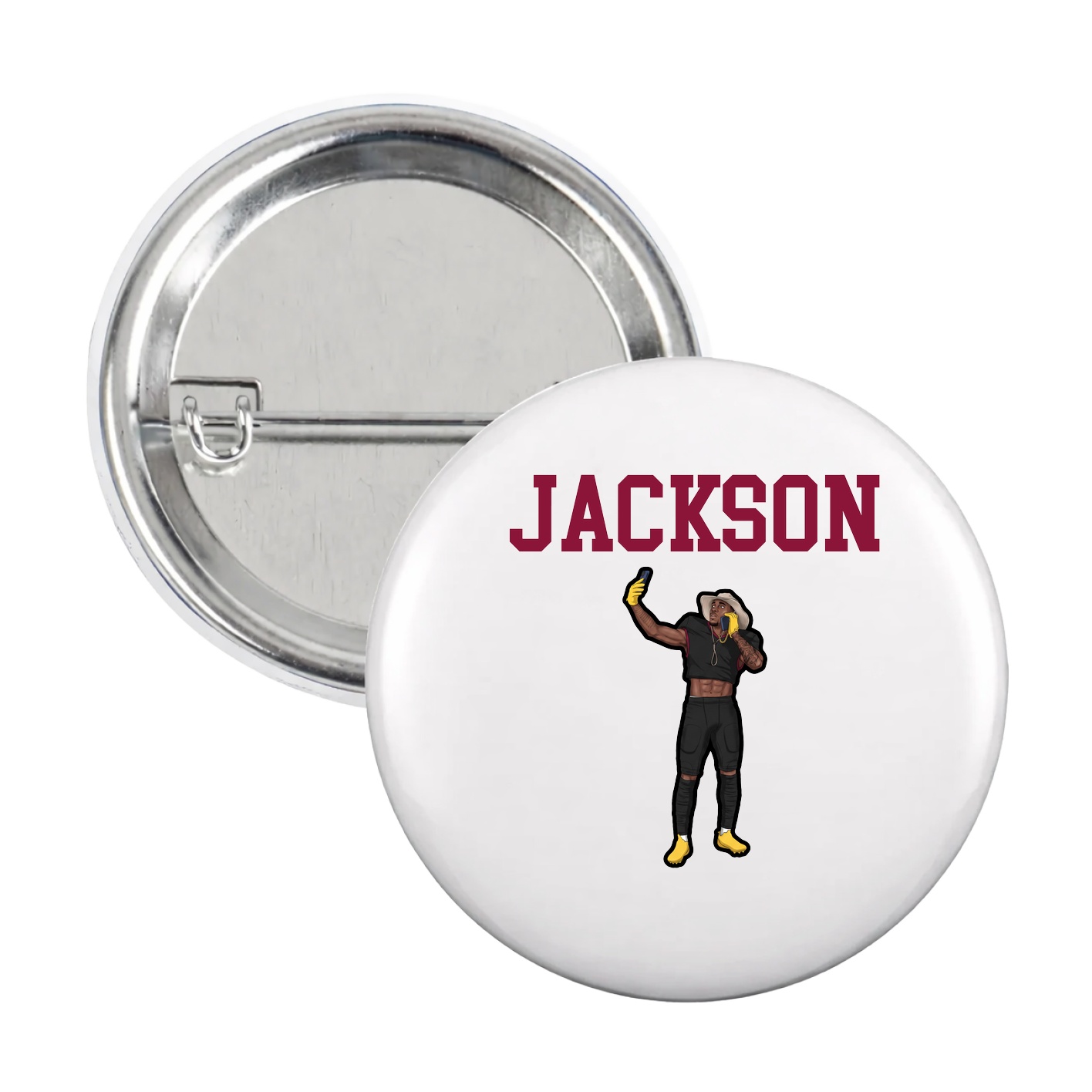 Game Day Button — Shirsey in White