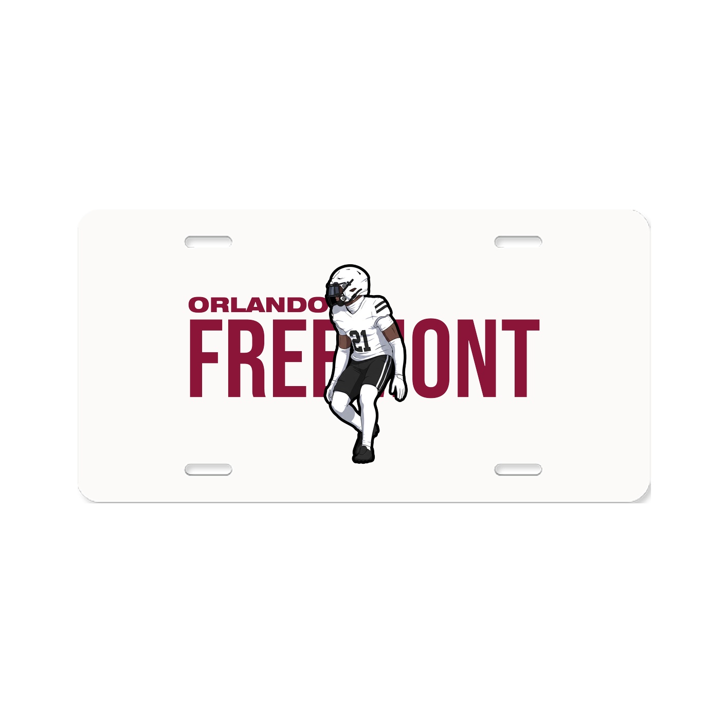 License Plate — Player Name in Classic
