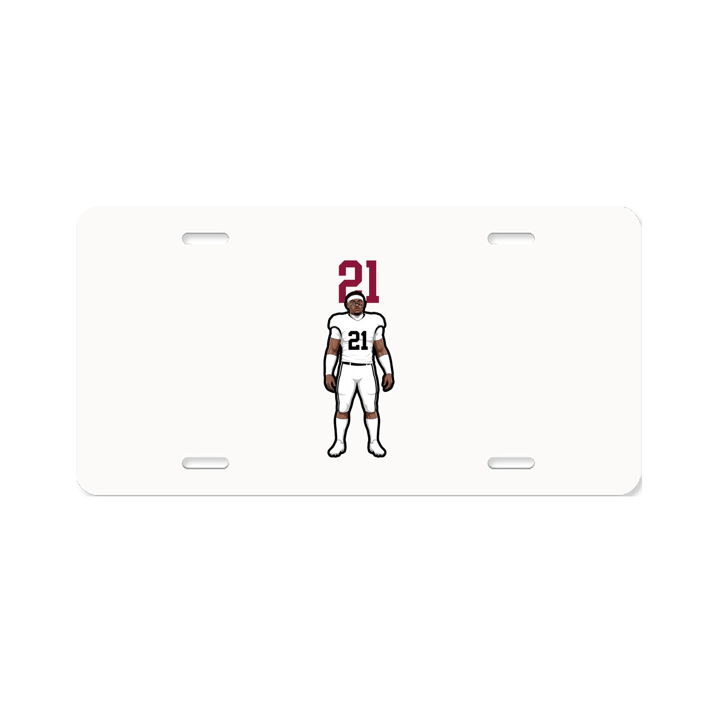 License Plate — Number Top in Classic