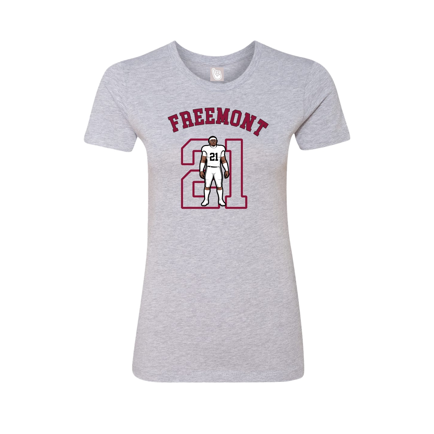 Fitted Women's Tee — Shirsey Arch in Grey