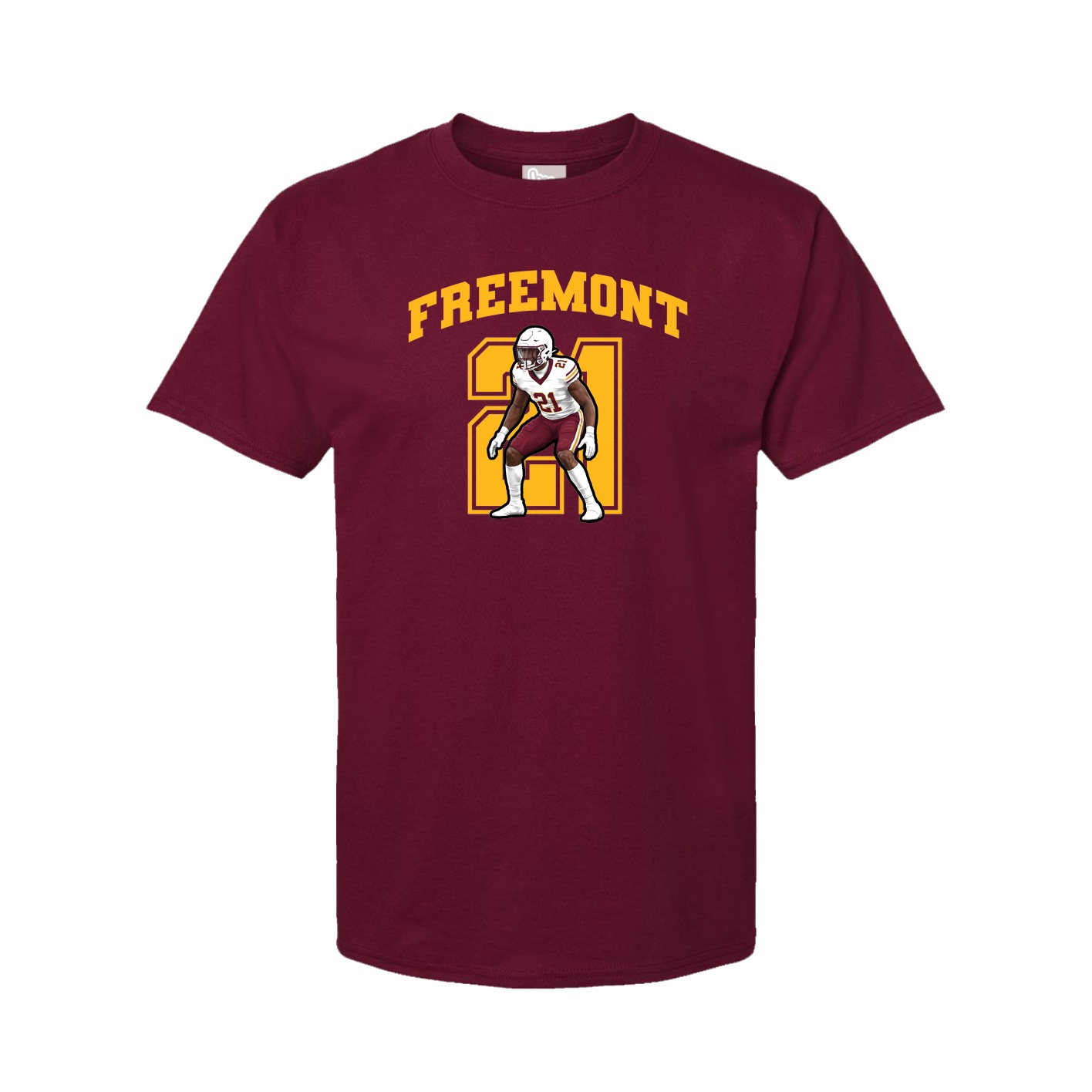 Youth Tee — Number in Cardinal