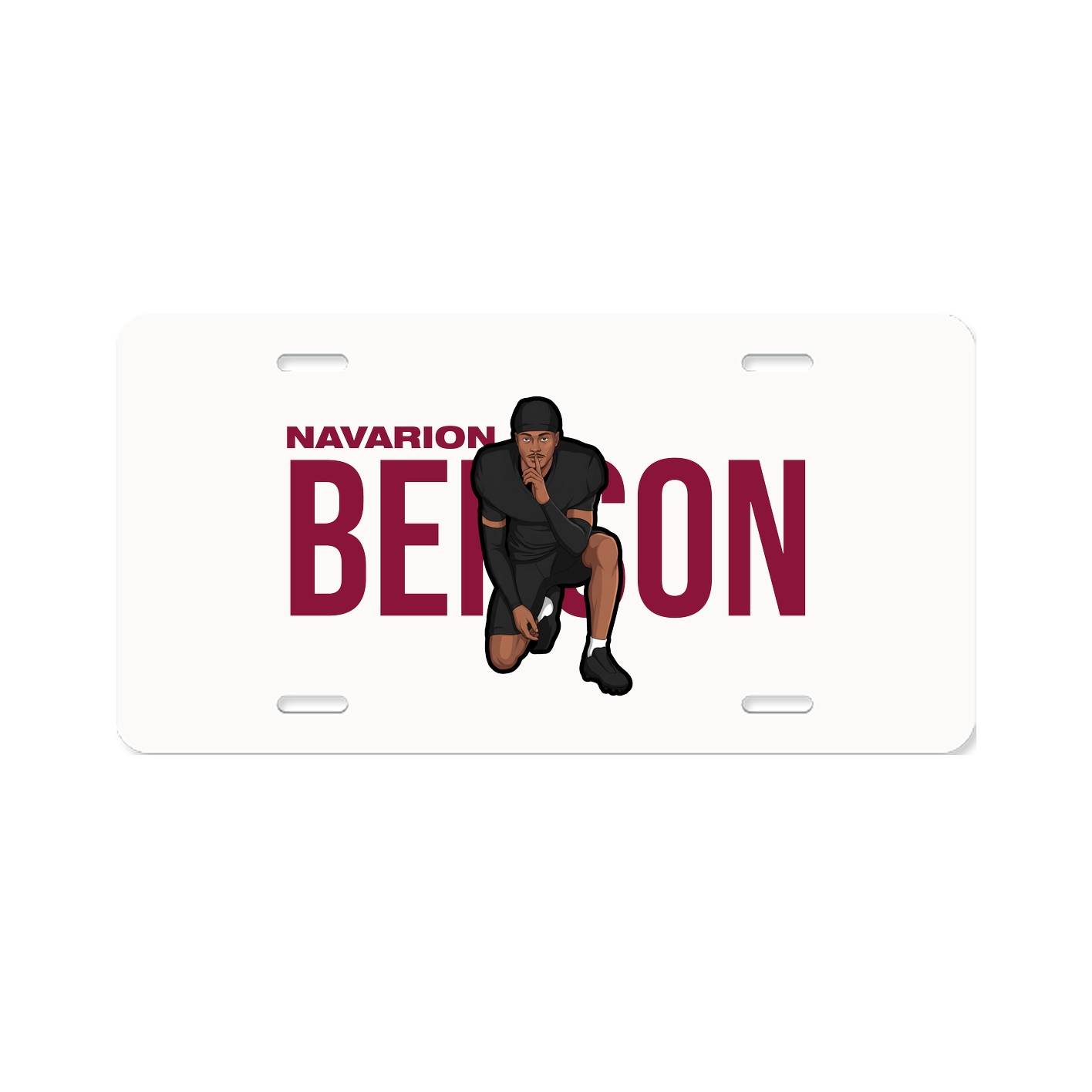 License Plate — Player Name in Classic