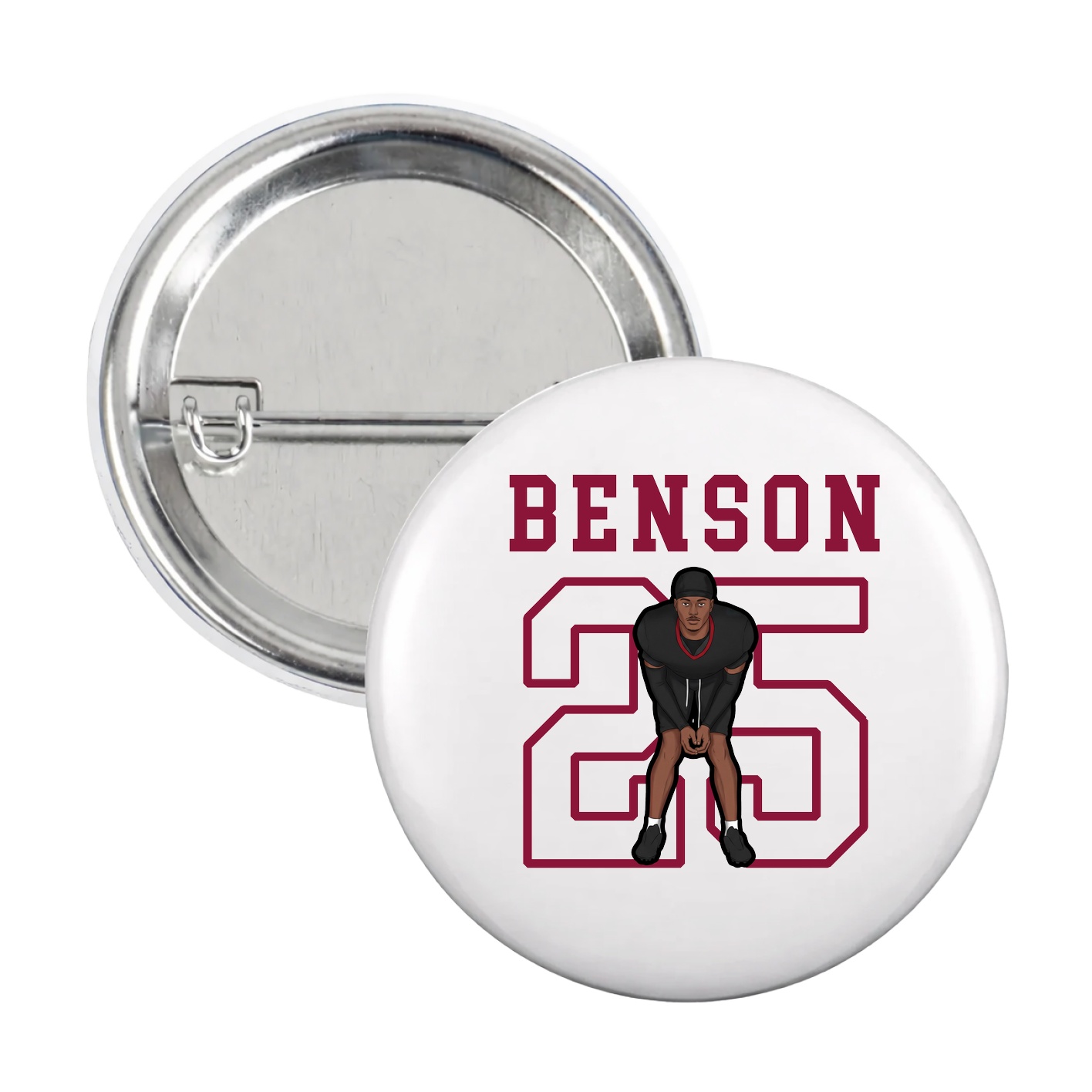 Game Day Button — Shirsey in White