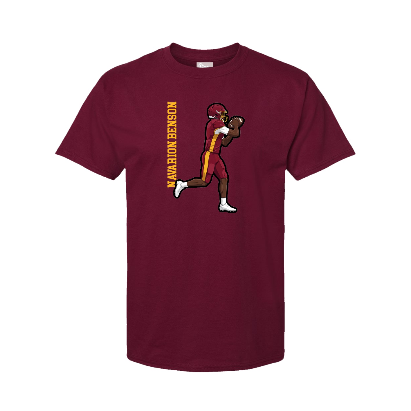 Tee — Name Vertical in Cardinal