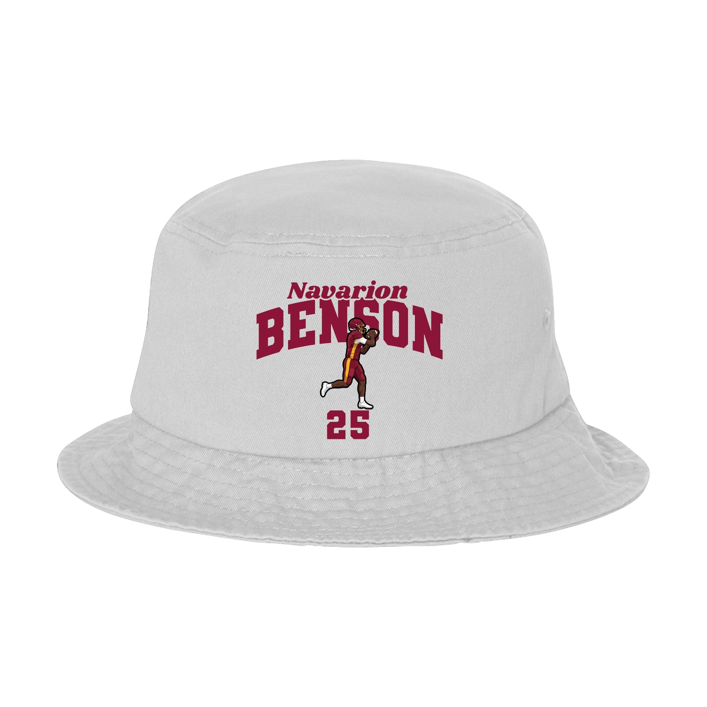 Bucket Cap — Signature Arch in White