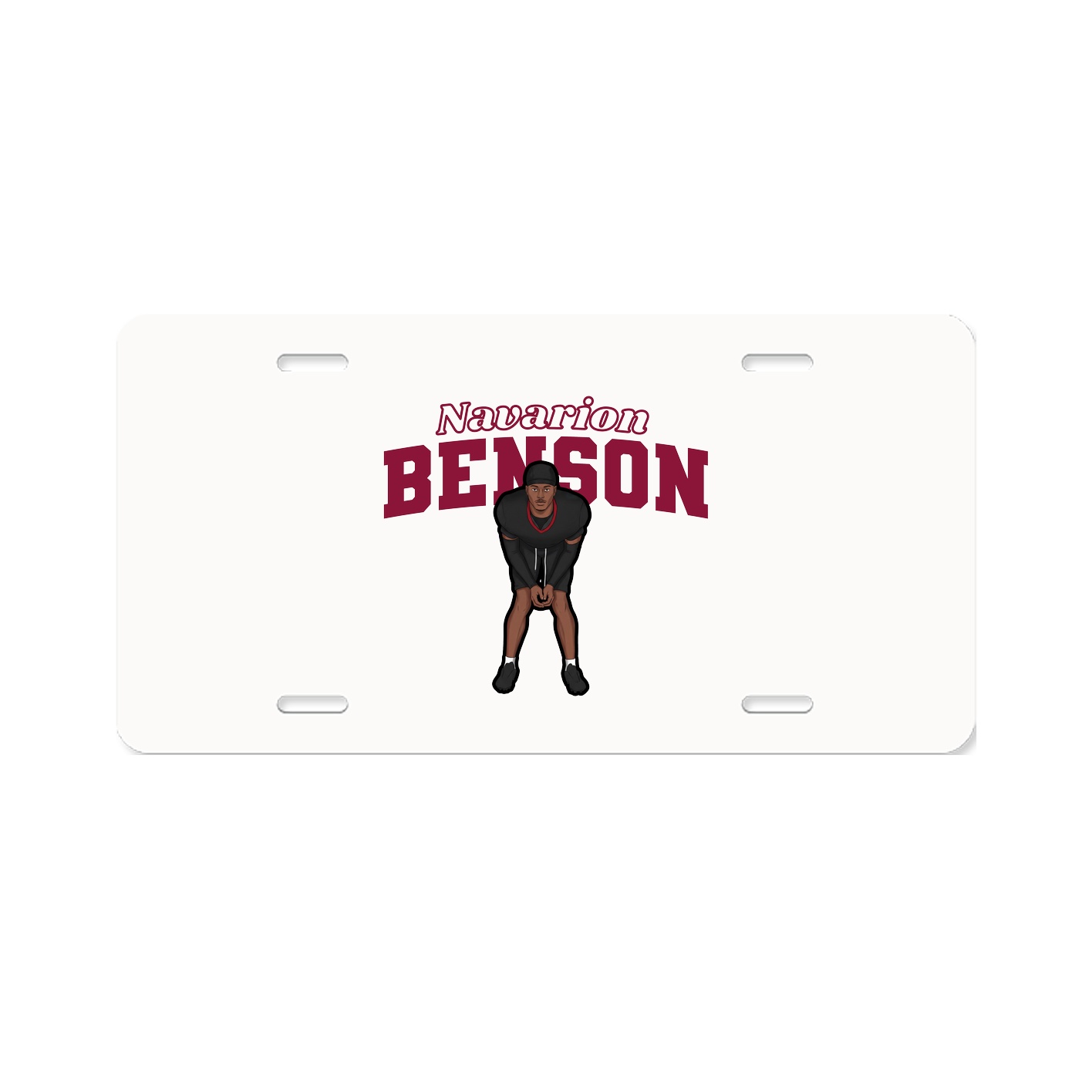 License Plate — Name Arch in Classic