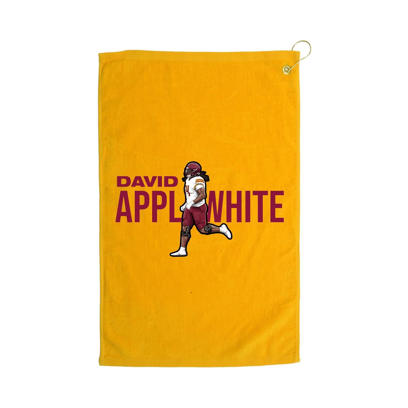 Golf Towel — Player Name in Gold