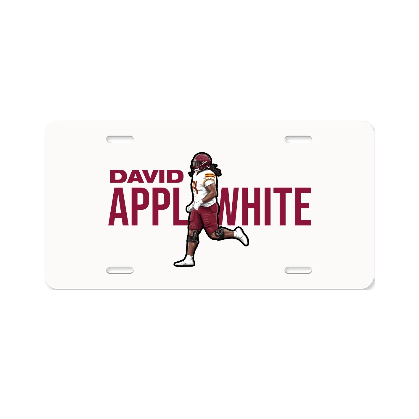 License Plate — Player Name in Classic