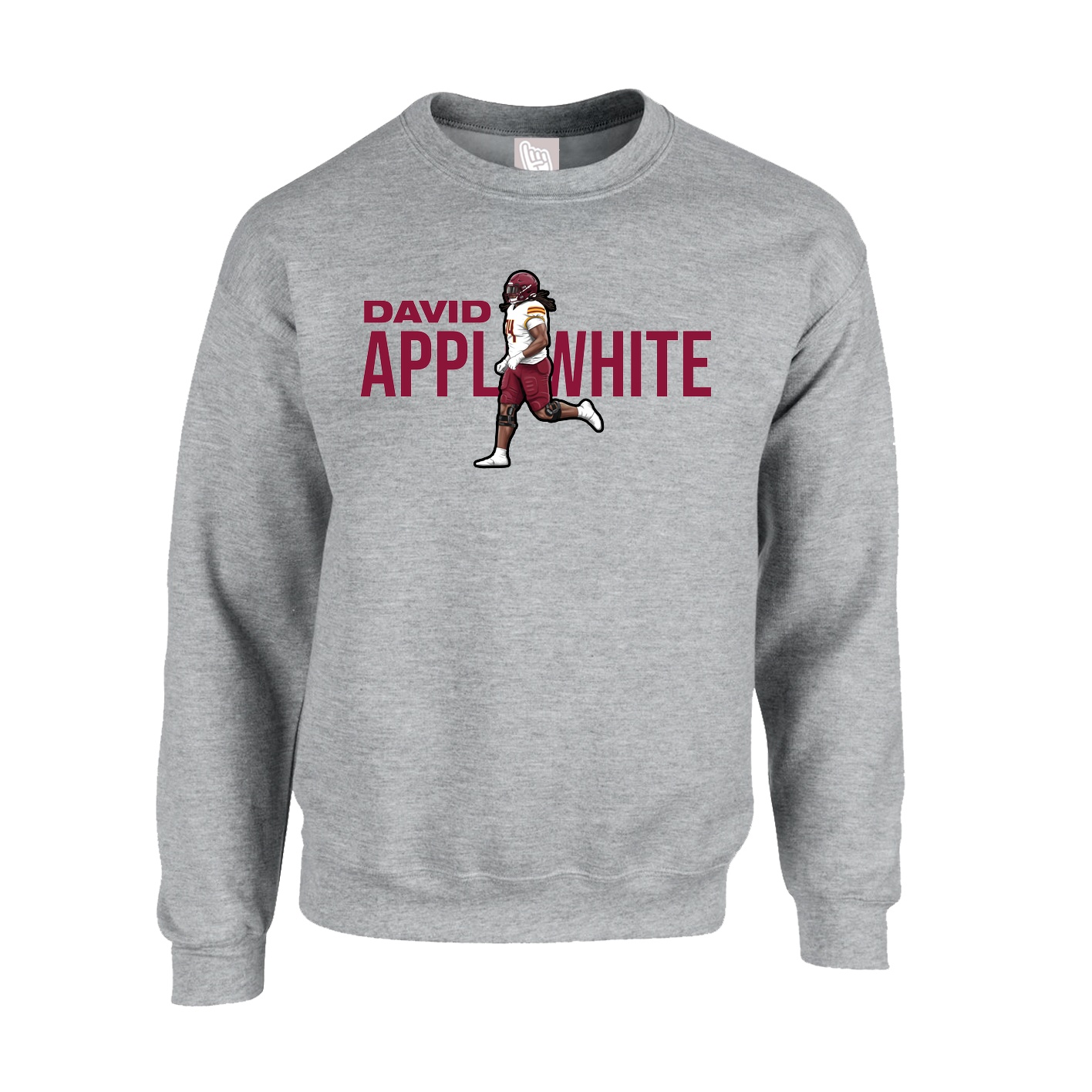 Fleece Crew — Player Name in Grey
