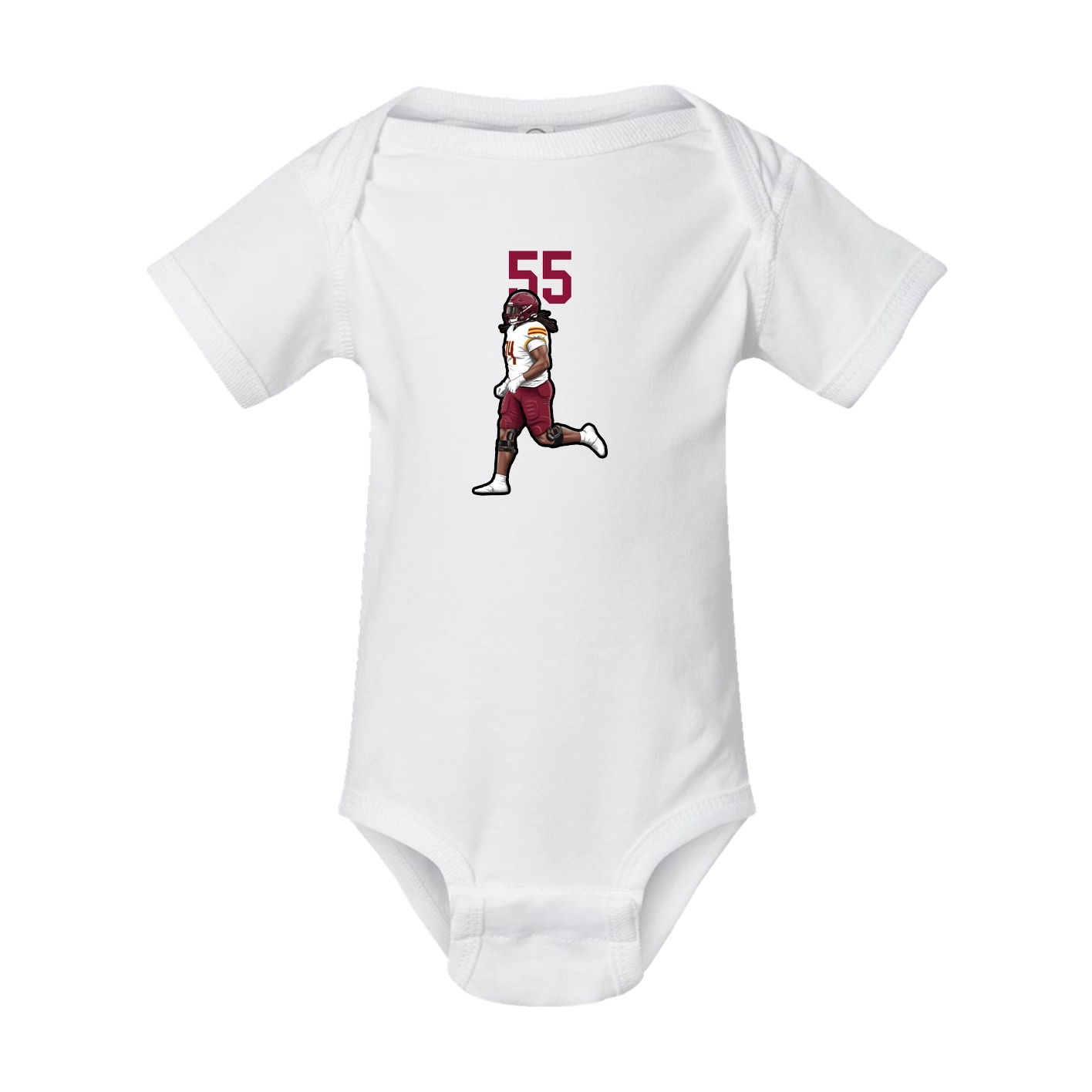 Baby Onesie — Number Top in White