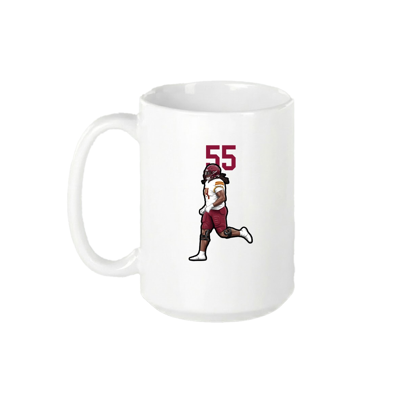 15oz Coffee Mug — Number Top in White