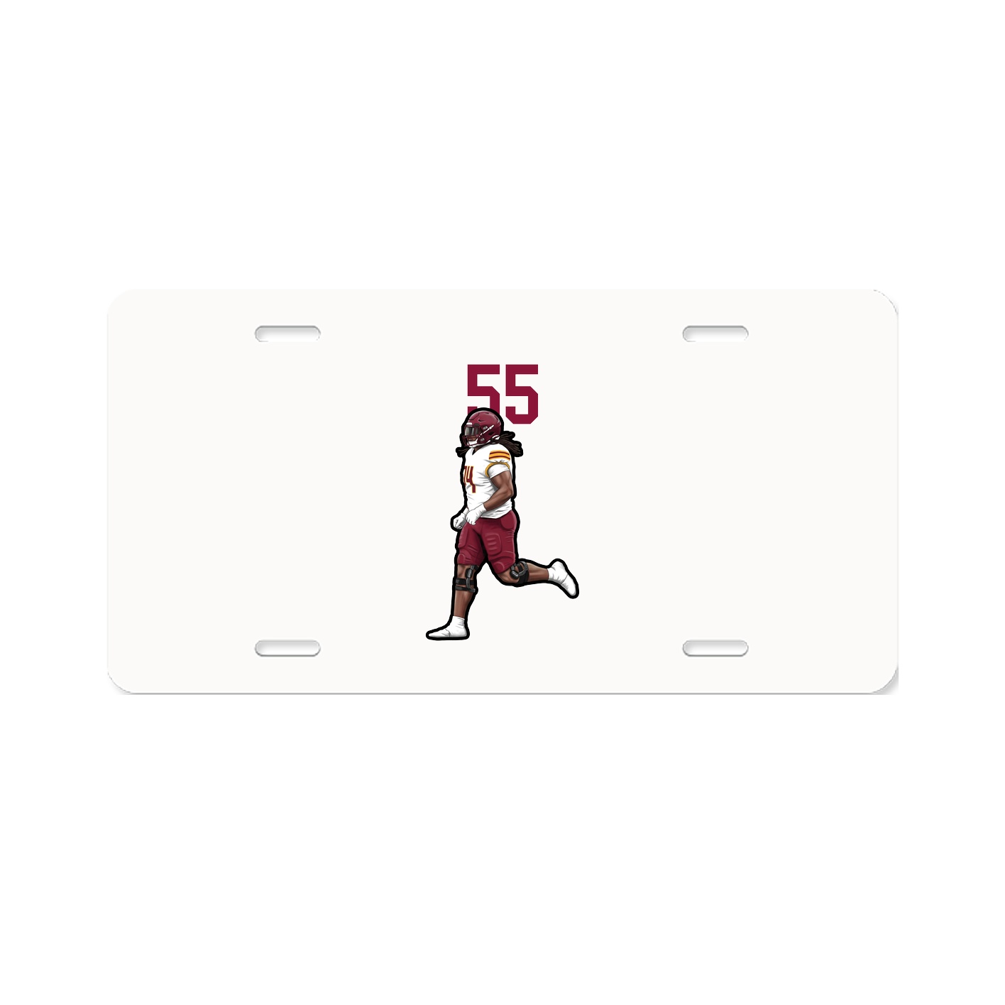 License Plate — Number Top in Classic