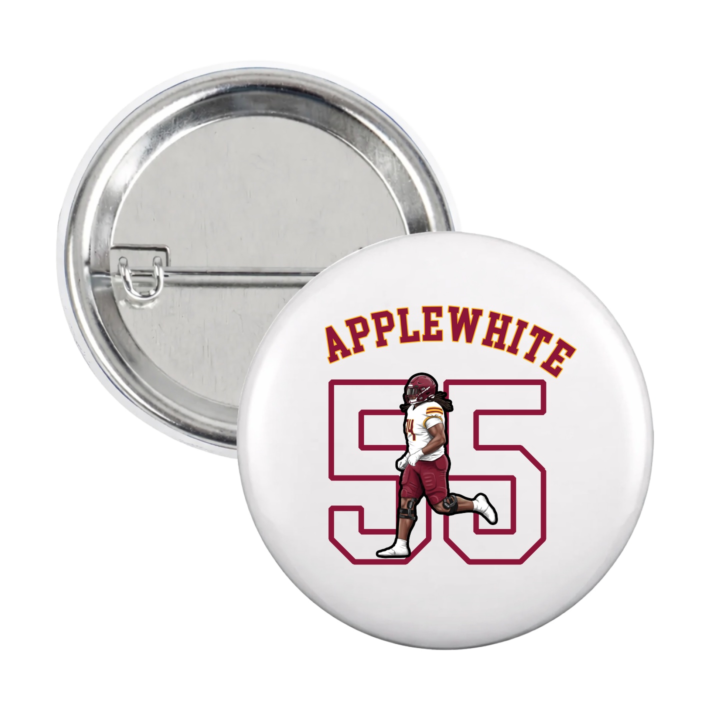 Game Day Button — Shirsey Arch in White