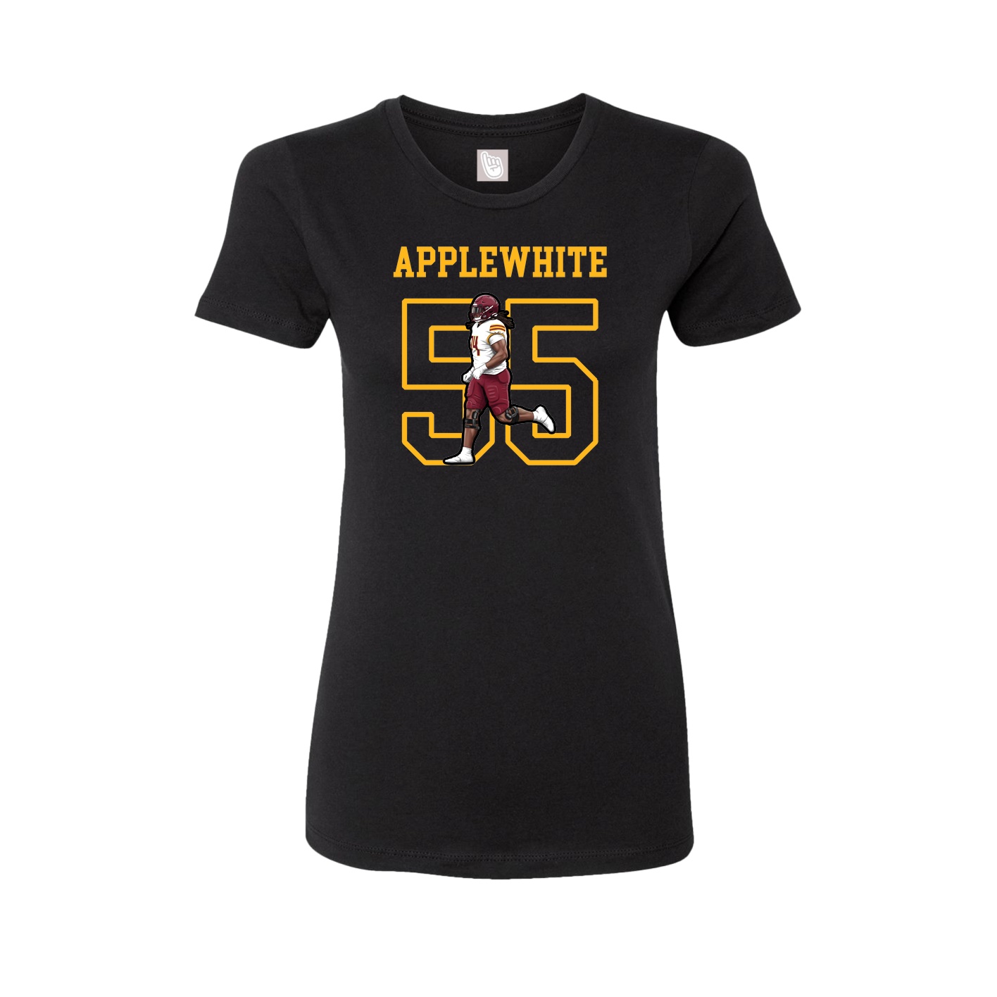 Fitted Women's Tee — Shirsey in Black