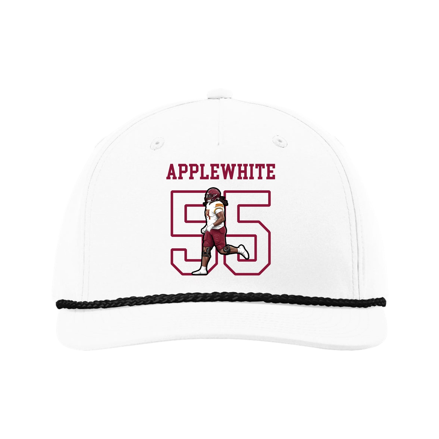 Five-Panel Classic Rope Cap — Shirsey in White