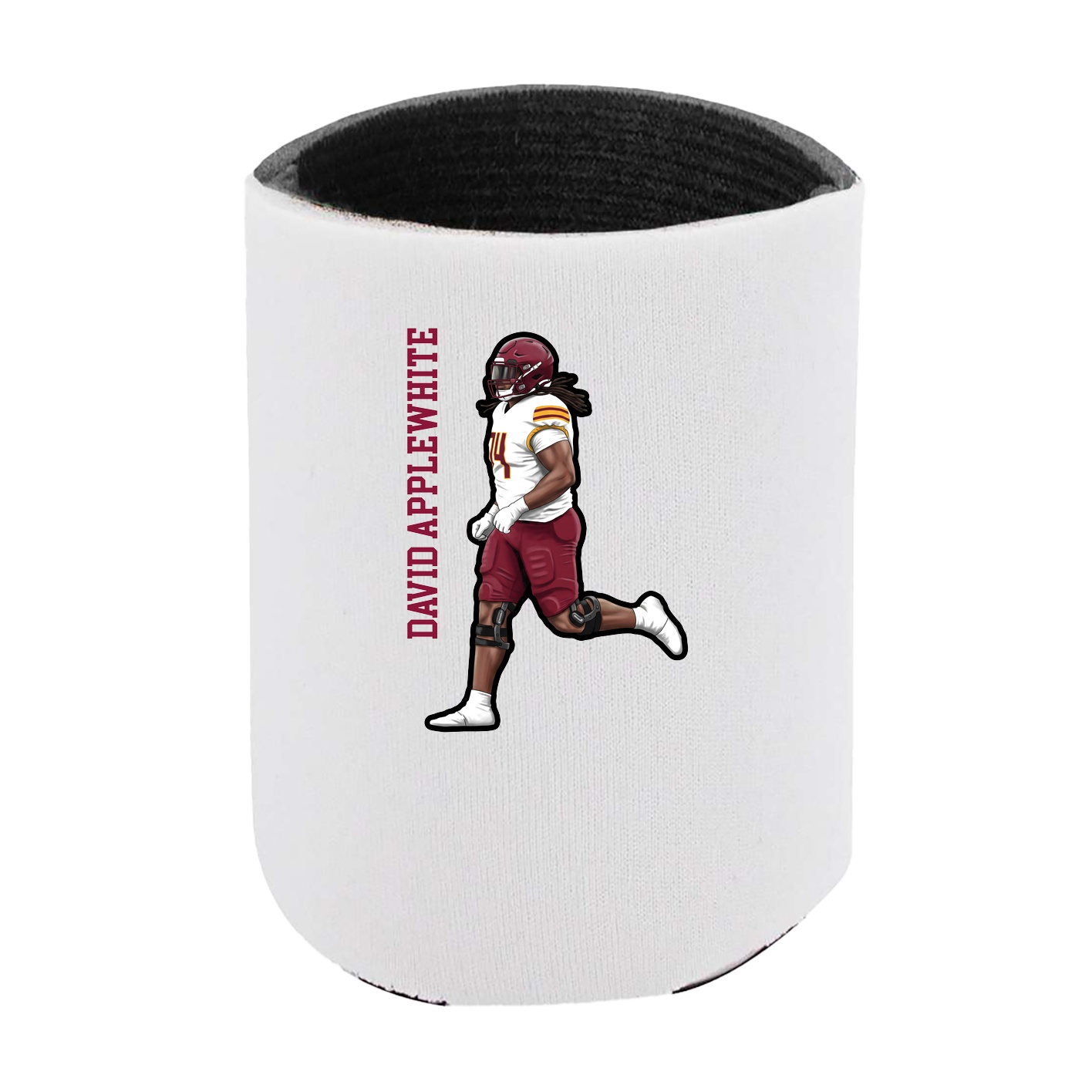 Can Holder — Name Vertical in White