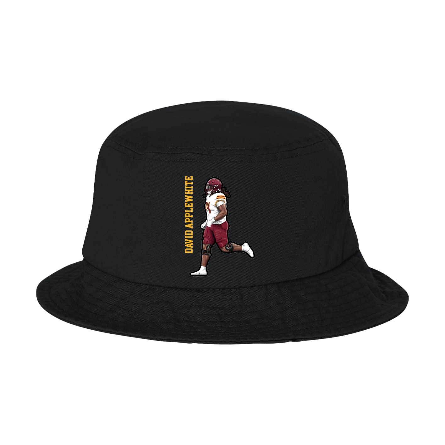 Bucket Cap — Name Vertical in Black