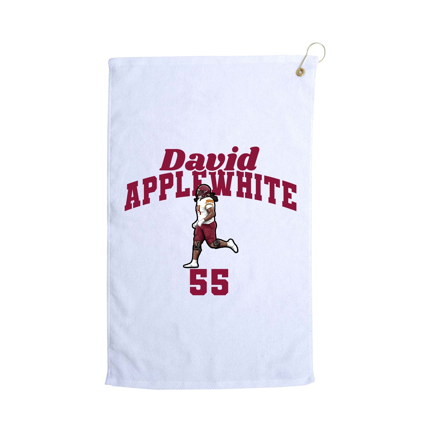 Golf Towel — Signature Arch in White