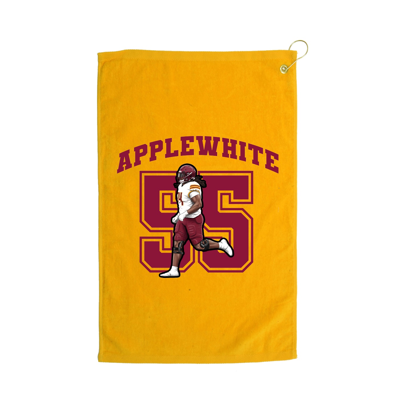 Golf Towel — Number in Gold