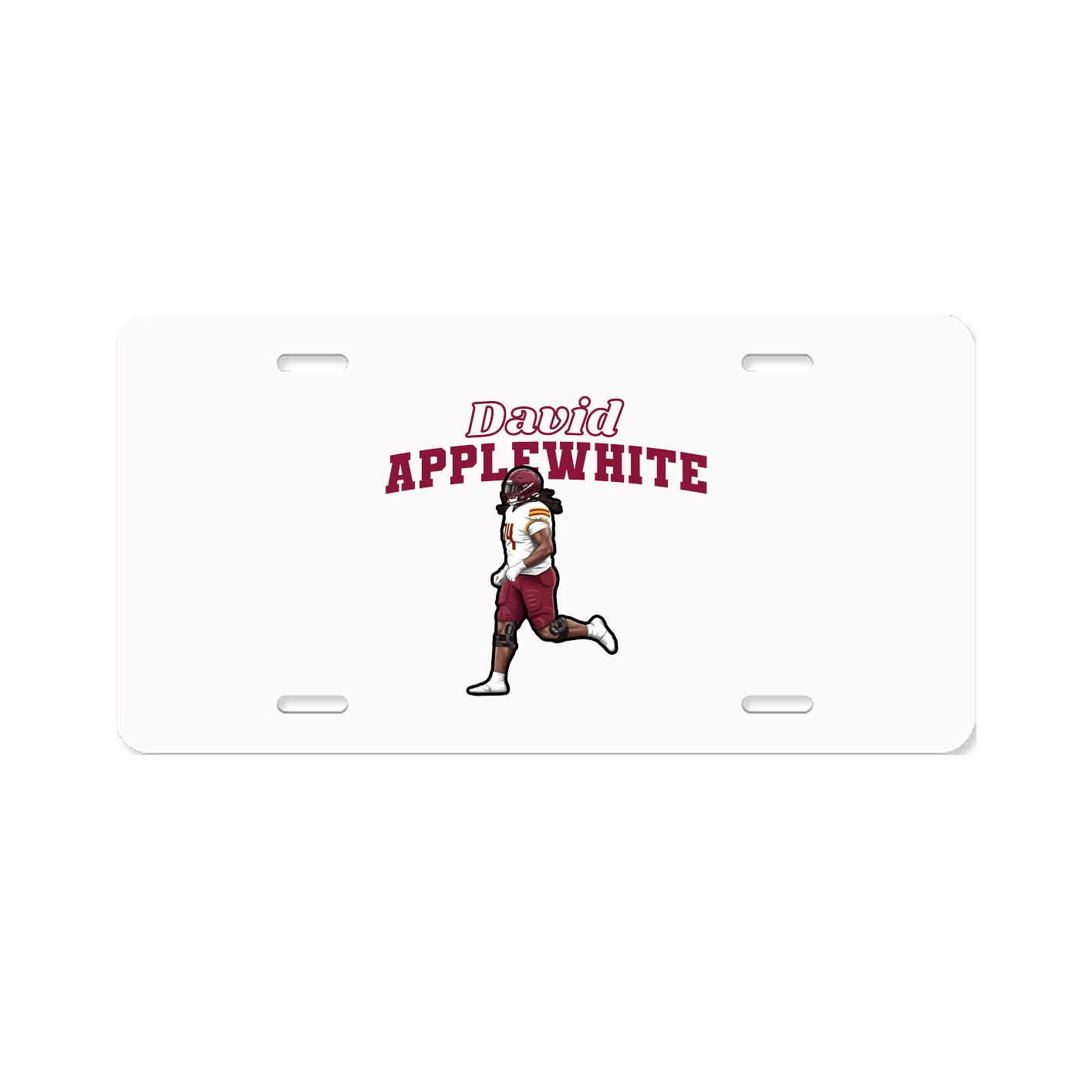 License Plate — Name Arch in Classic