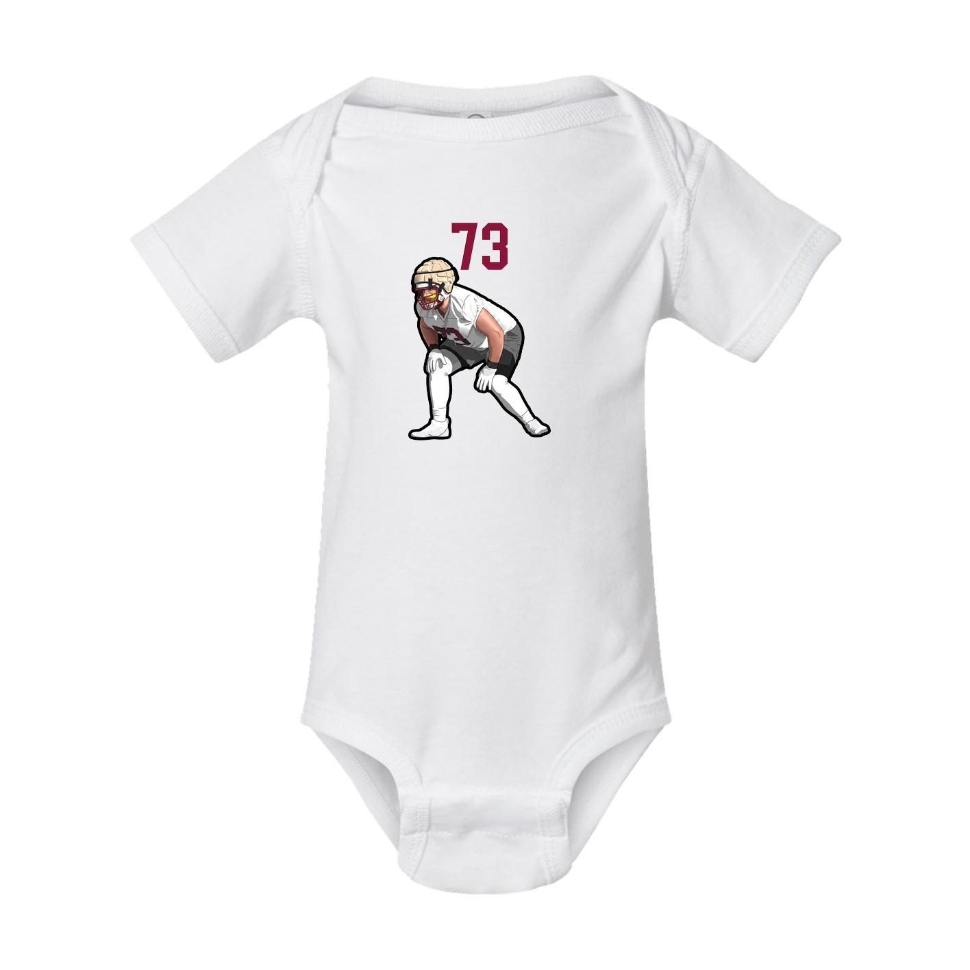 Baby Onesie — Number Top in White