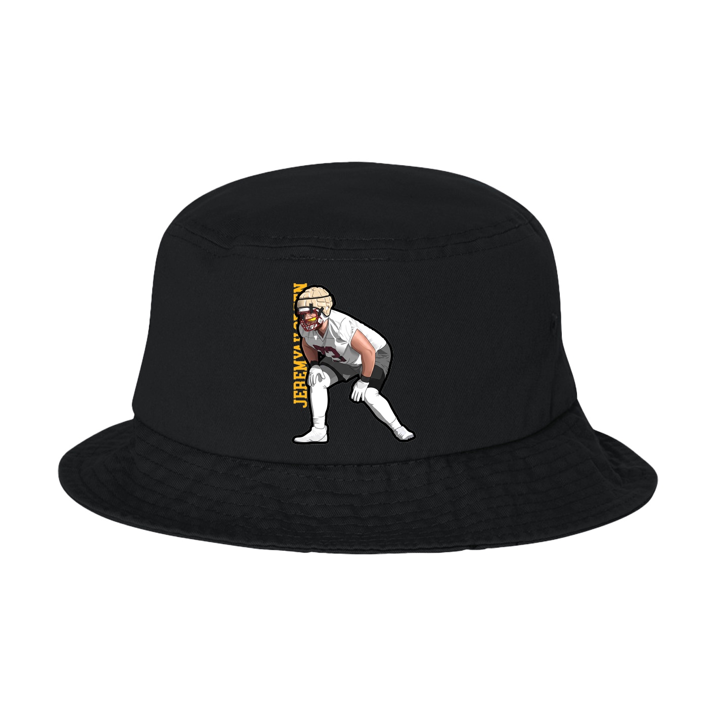 Bucket Cap — Name Vertical in Black