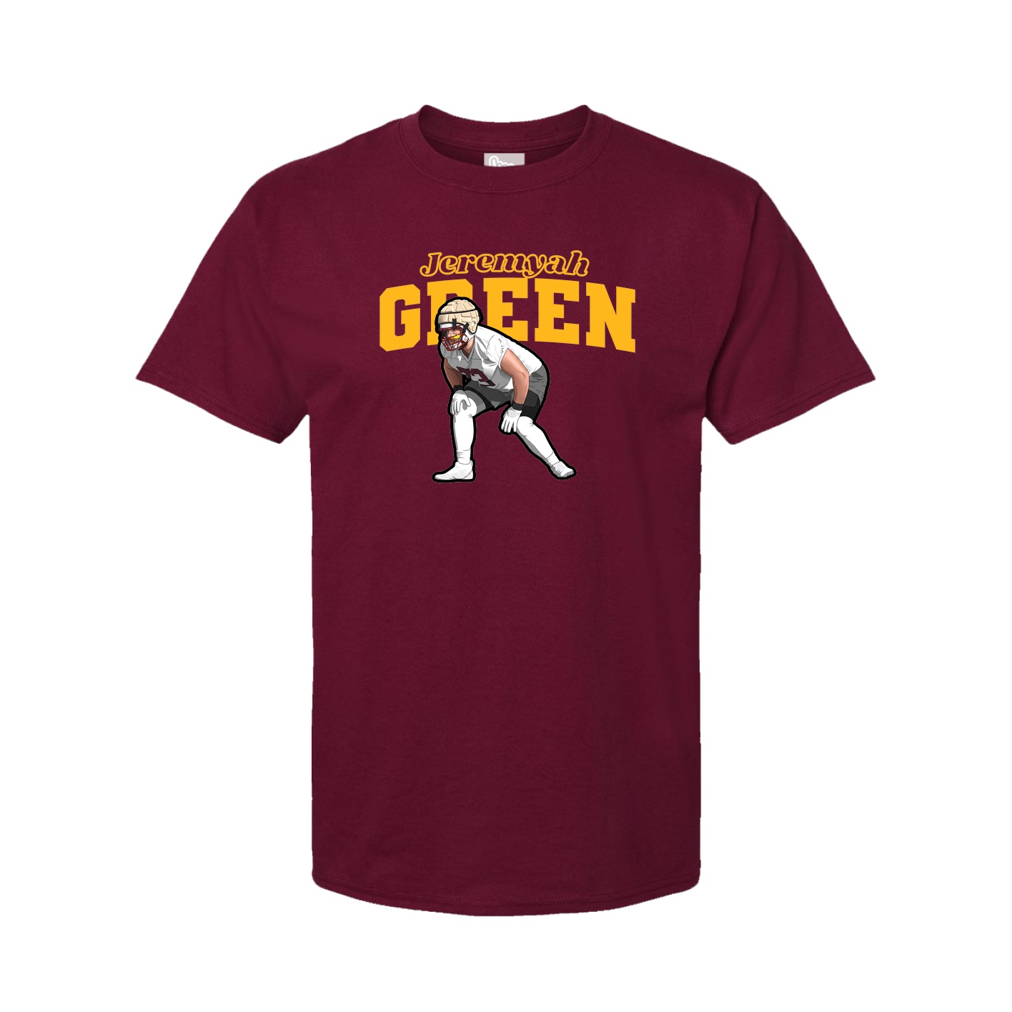 Youth Tee — Name Arch in Cardinal