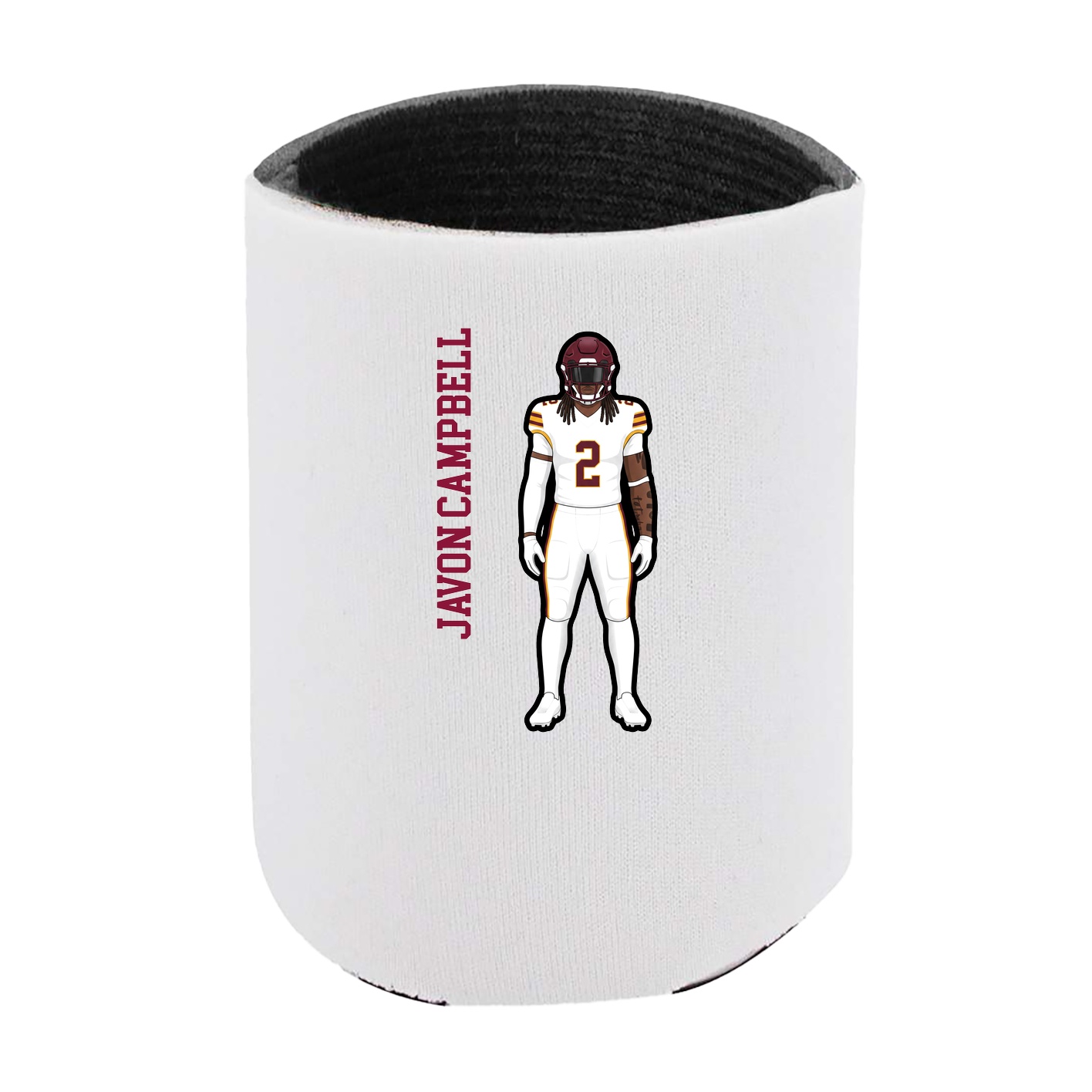 Can Holder — Name Vertical in White