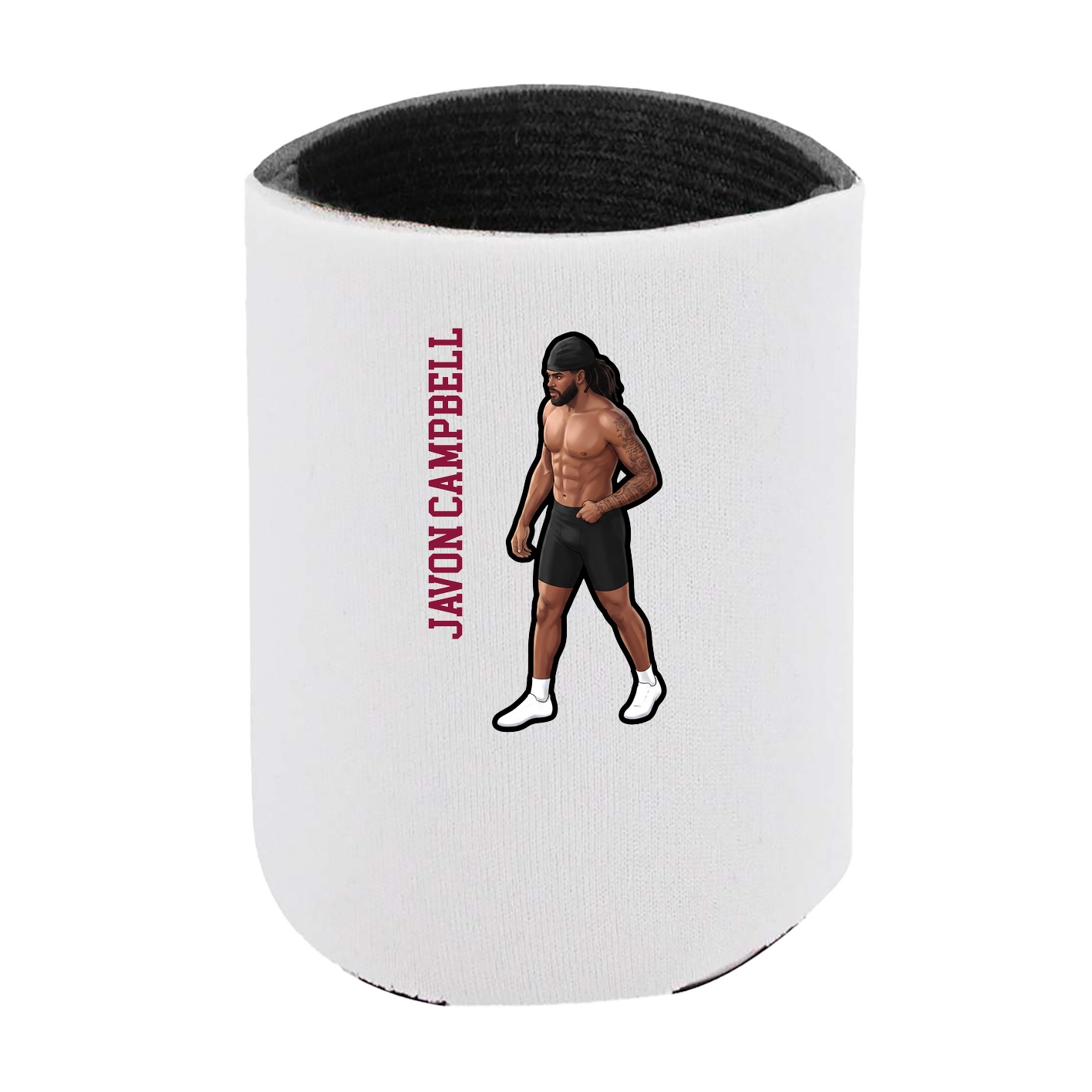 Can Holder — Name Vertical in White