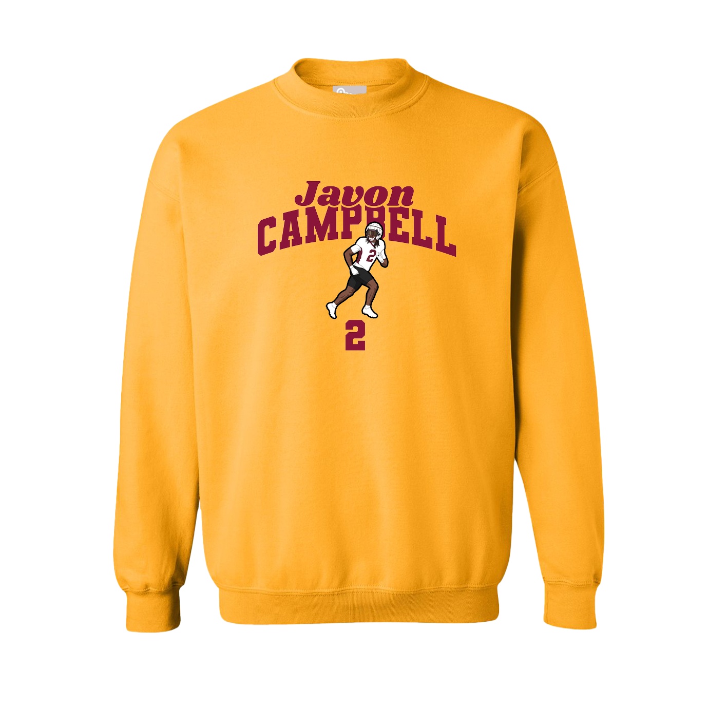 Fleece Crew — Signature Arch in Gold