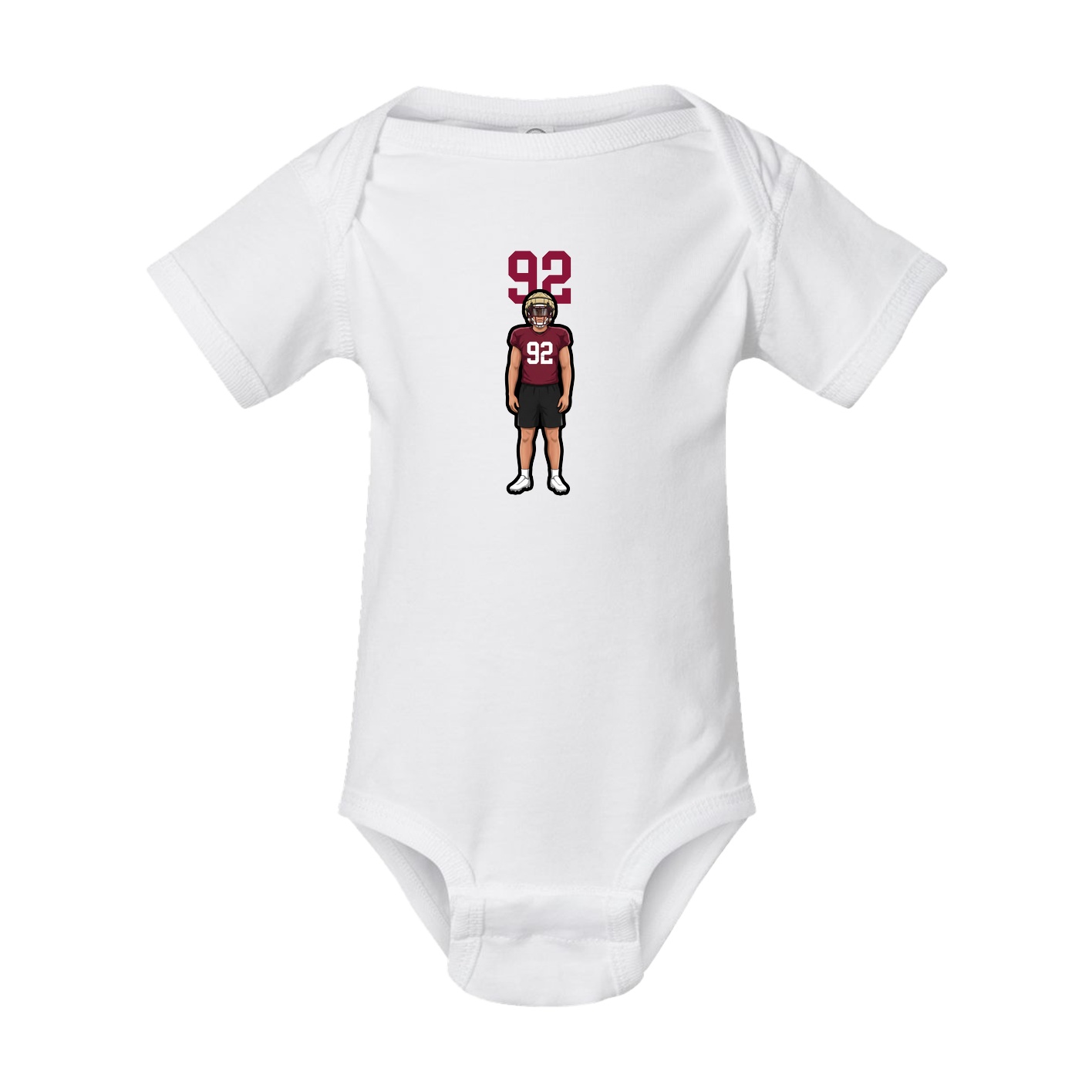 Baby Onesie — Number Top in White