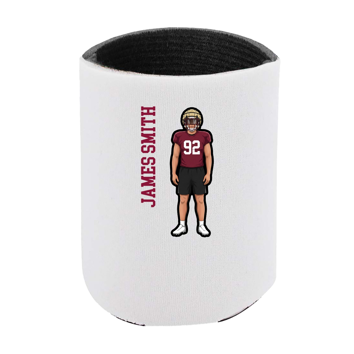Can Holder — Name Vertical in White