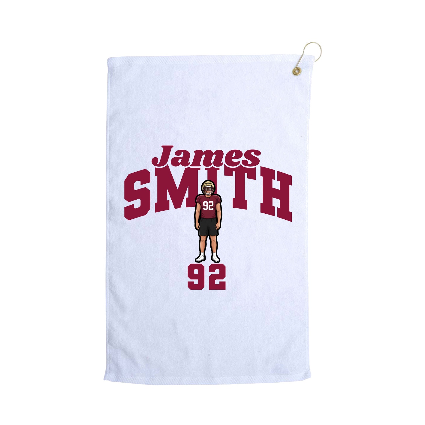 Golf Towel — Signature Arch in White