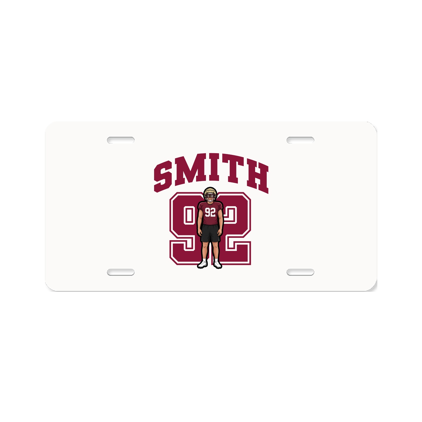 License Plate — Number in Classic