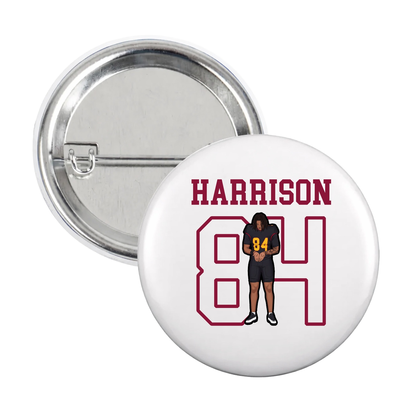 Game Day Button — Shirsey in White