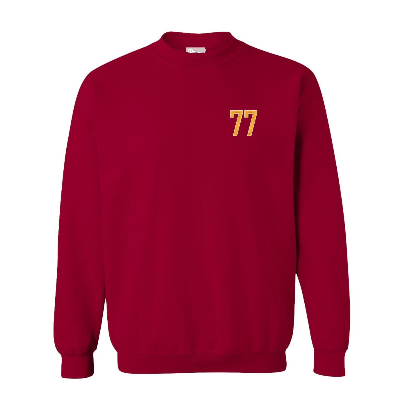 Fleece Crew — Front Shirsy in Cardinal