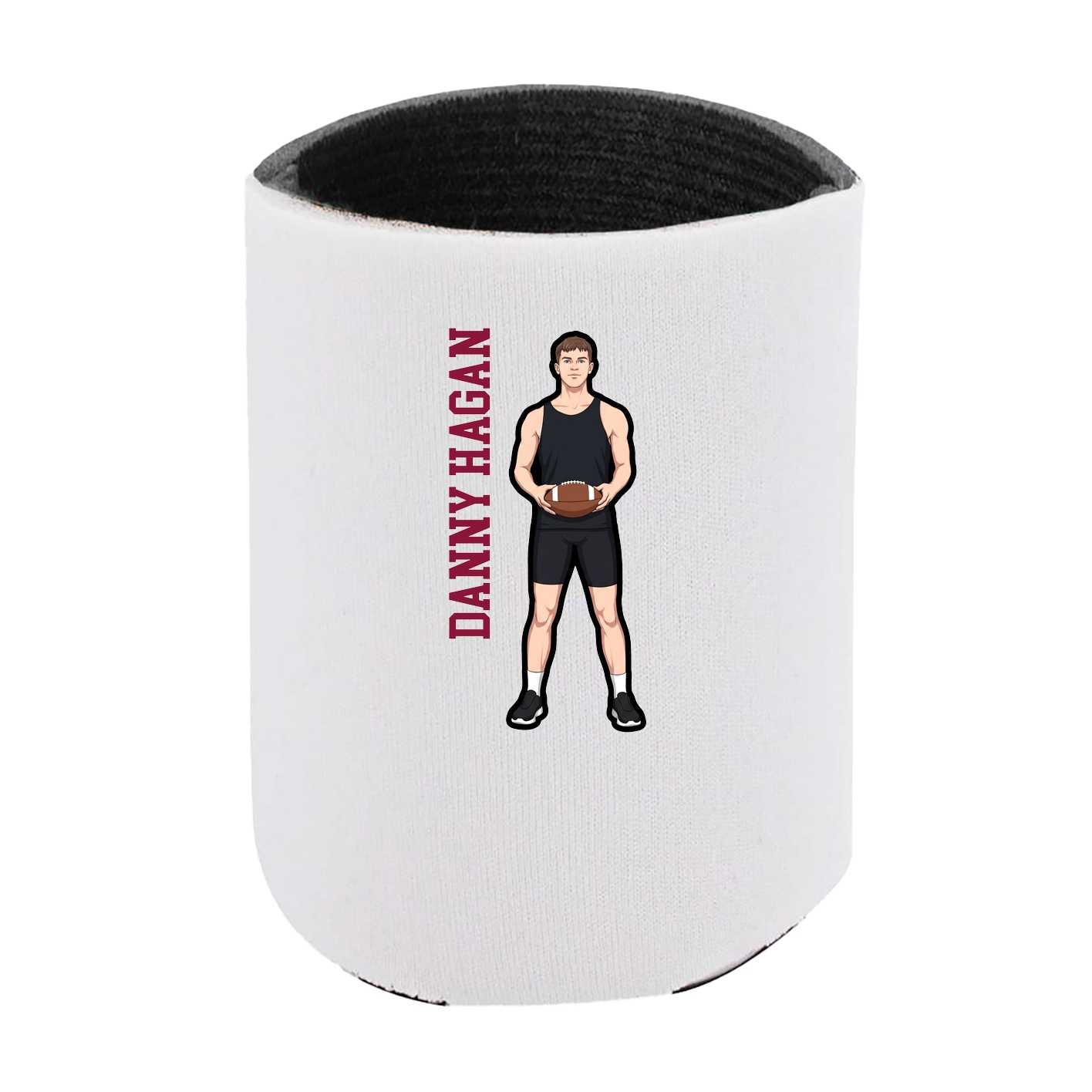 Can Holder — Name Vertical in White