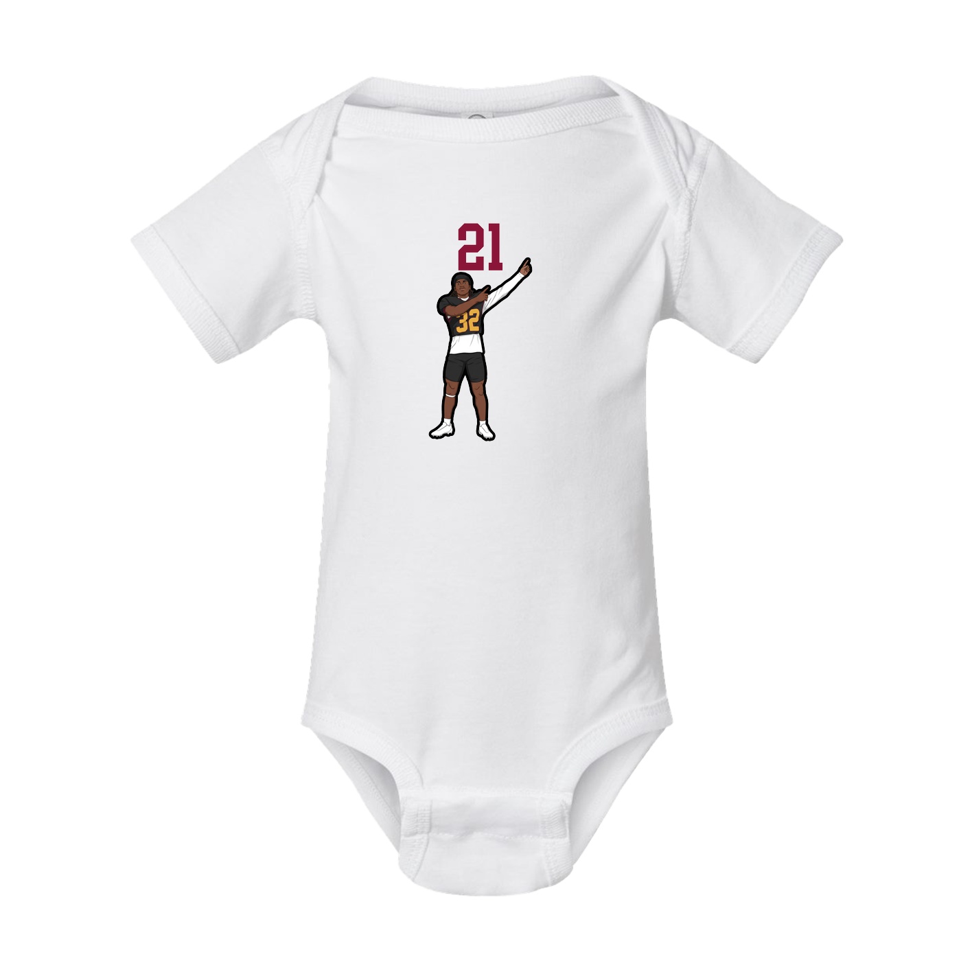 Baby Onesie — Number Top in White