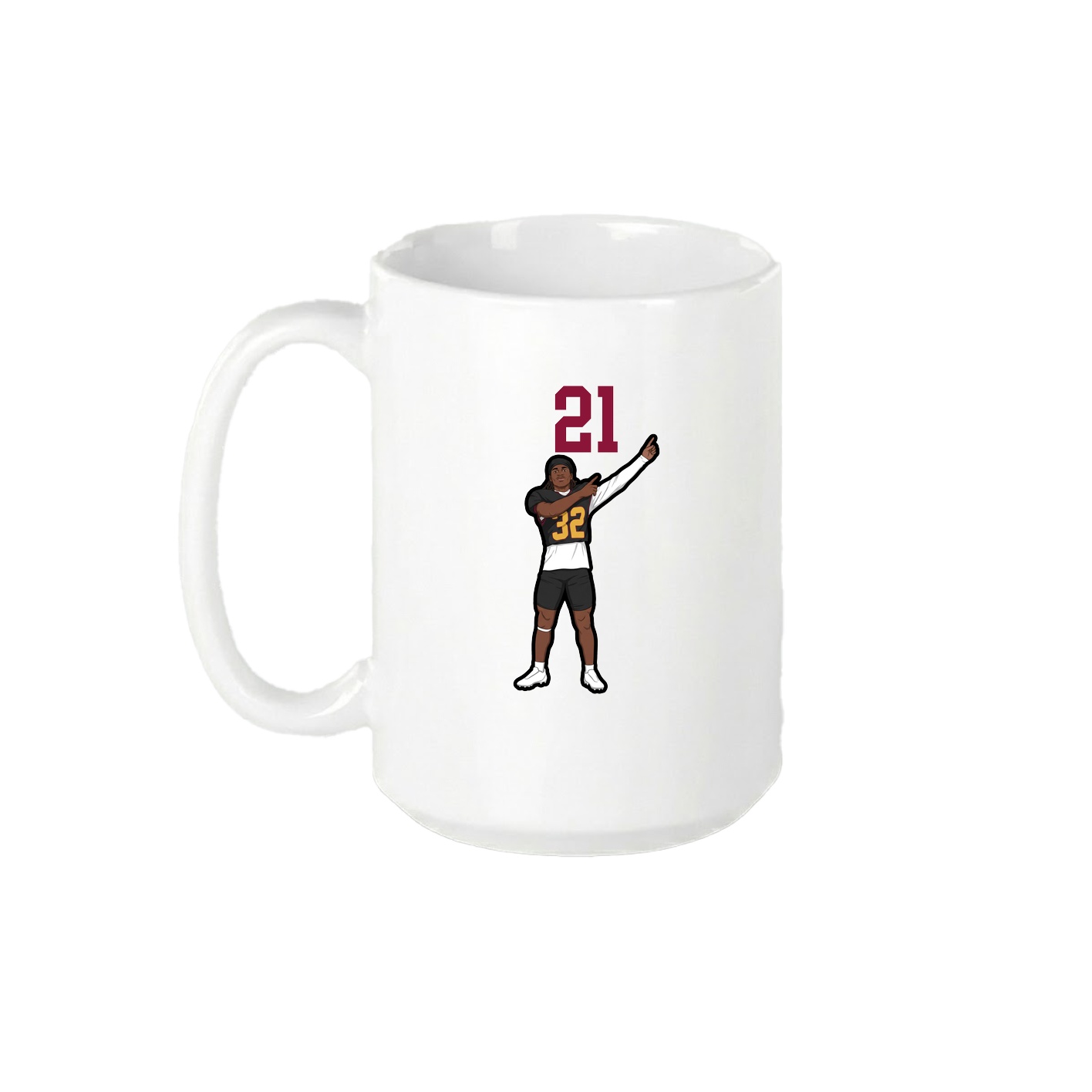 15oz Coffee Mug — Number Top in White